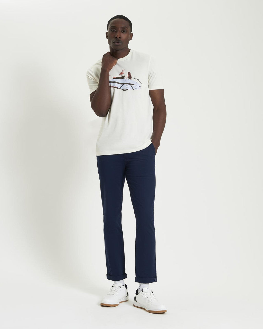 Ben Sherman - Surf Scooter Tee - Ivory