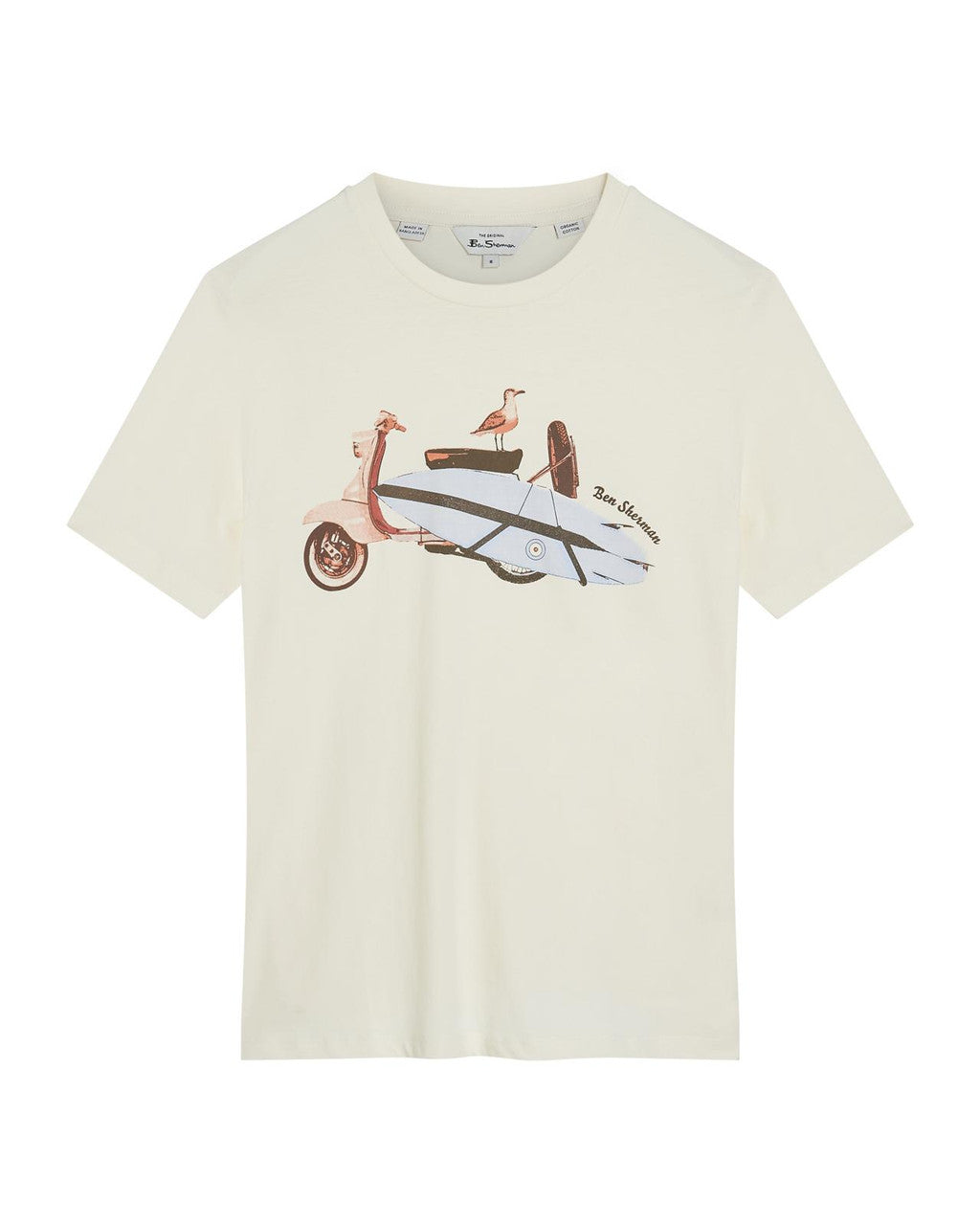 Ben Sherman - Surf Scooter Tee - Ivory