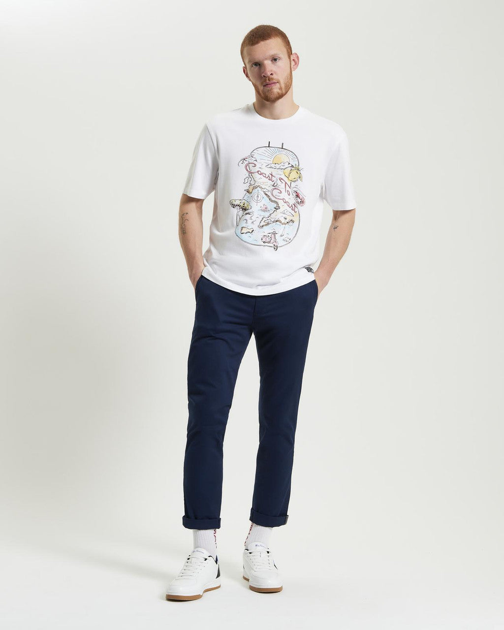 Ben Sherman - The Amalfi Coast Tee - White