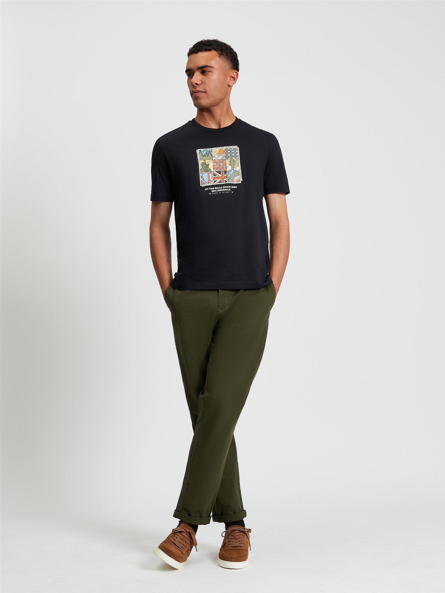 Ben Sherman - Retro Adventure Tee - Black