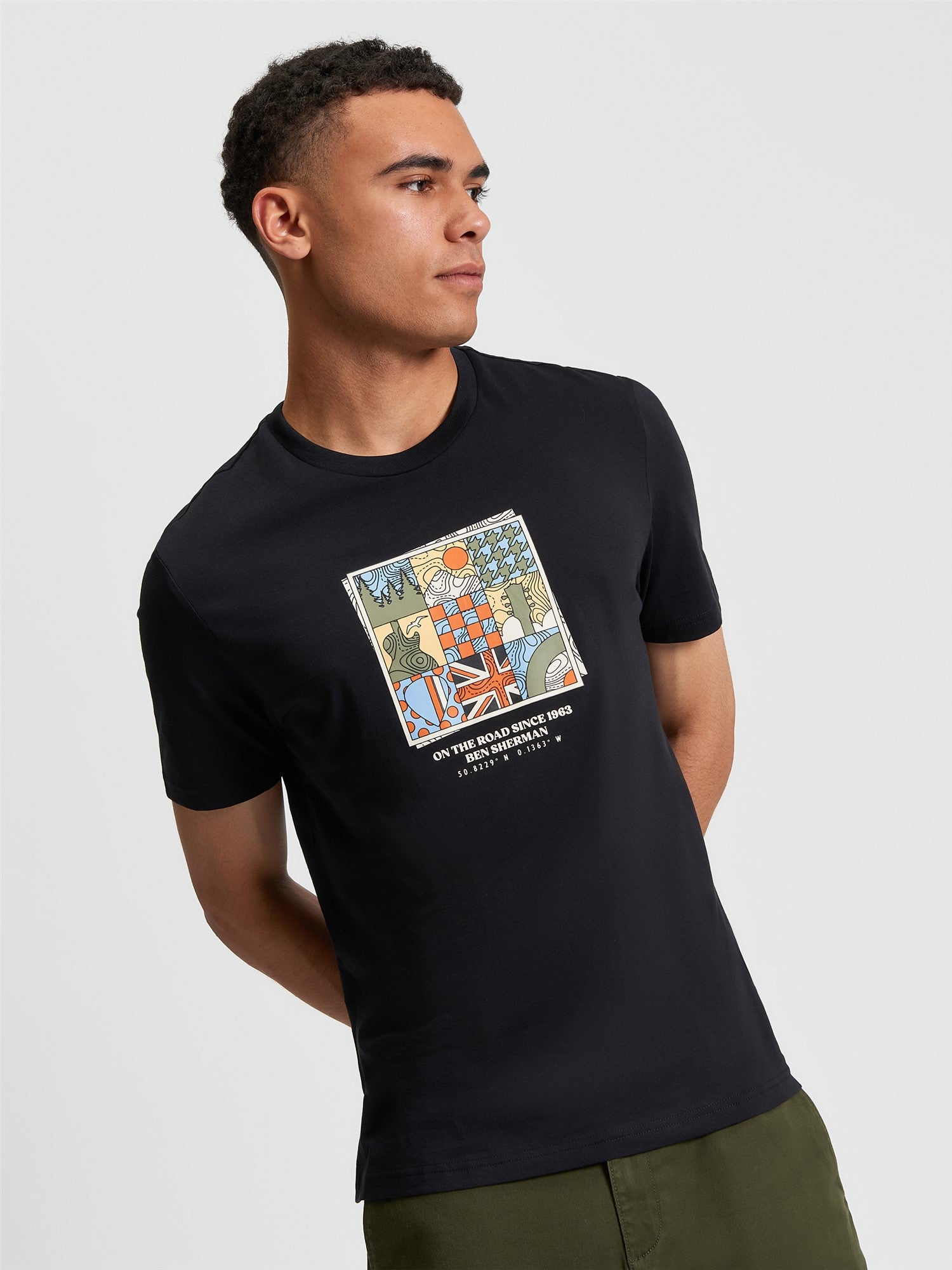 Ben Sherman - Retro Adventure Tee - Black
