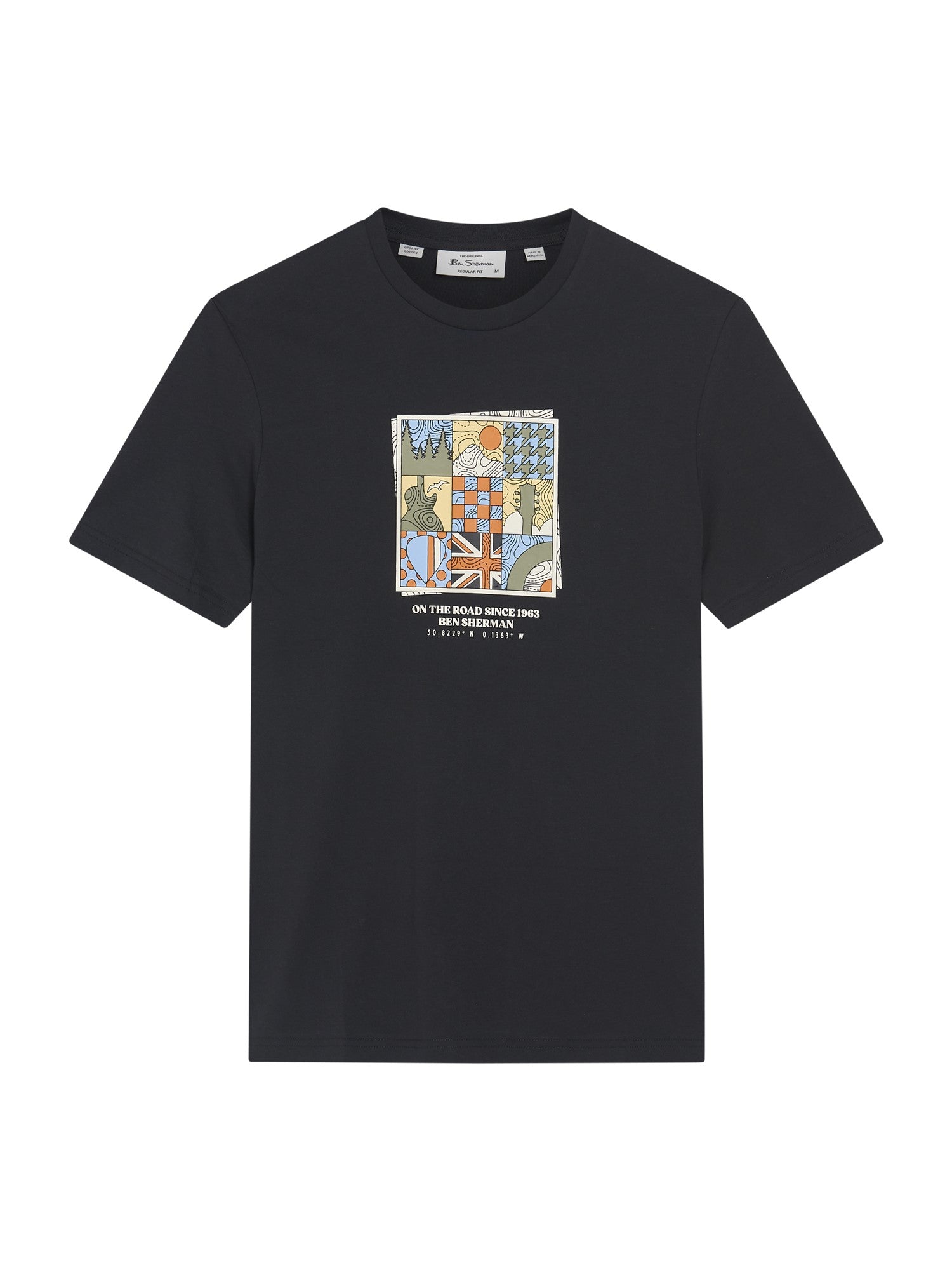 Ben Sherman - Retro Adventure Tee - Black