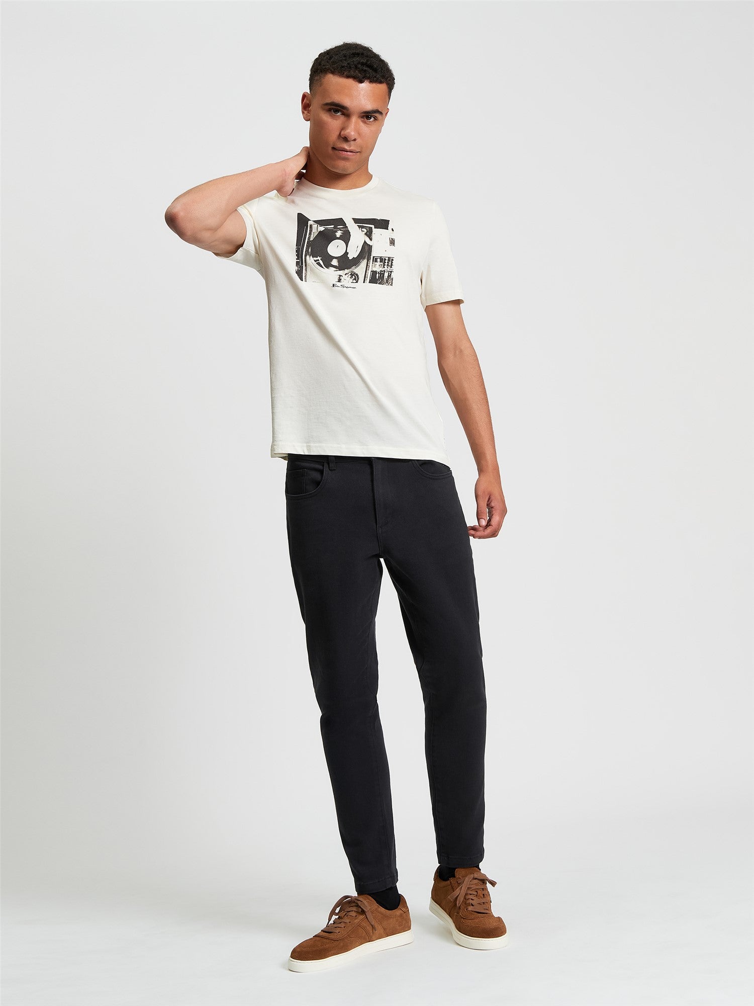 Ben Sherman - Turn Table Tee - Ivory
