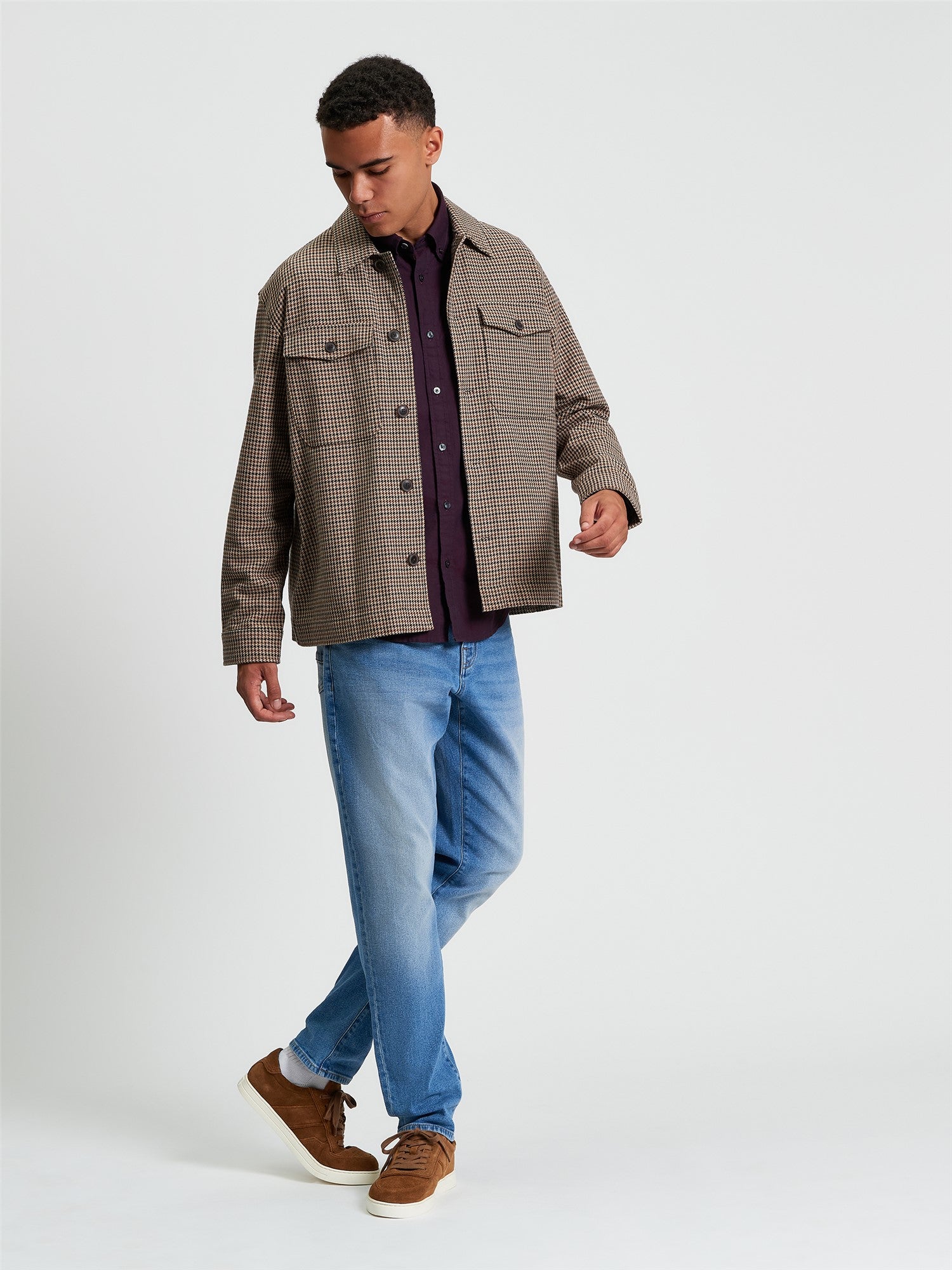 Ben Sherman - Check Jacket - Light Brown