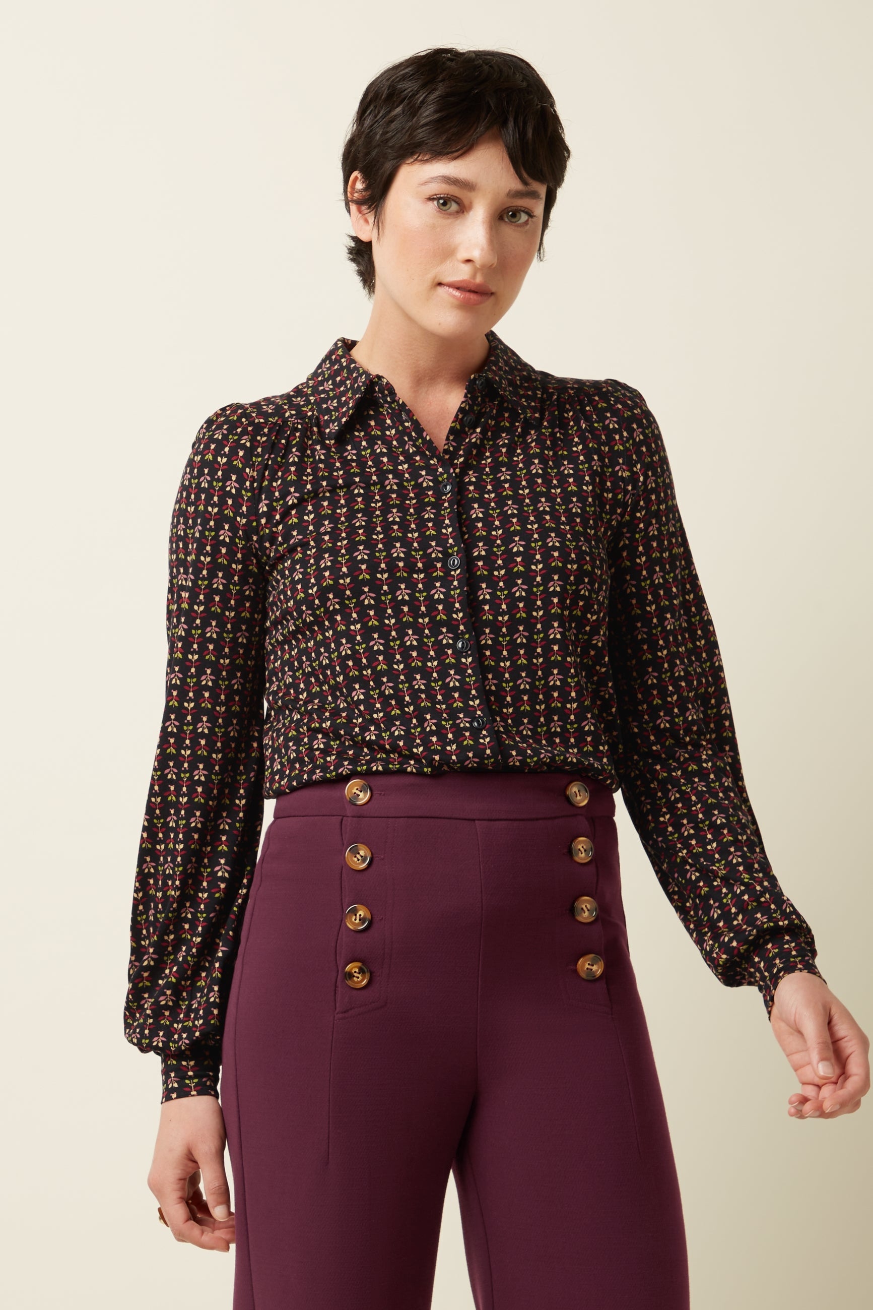 King Louie - Carina Blouse Jangle - Black