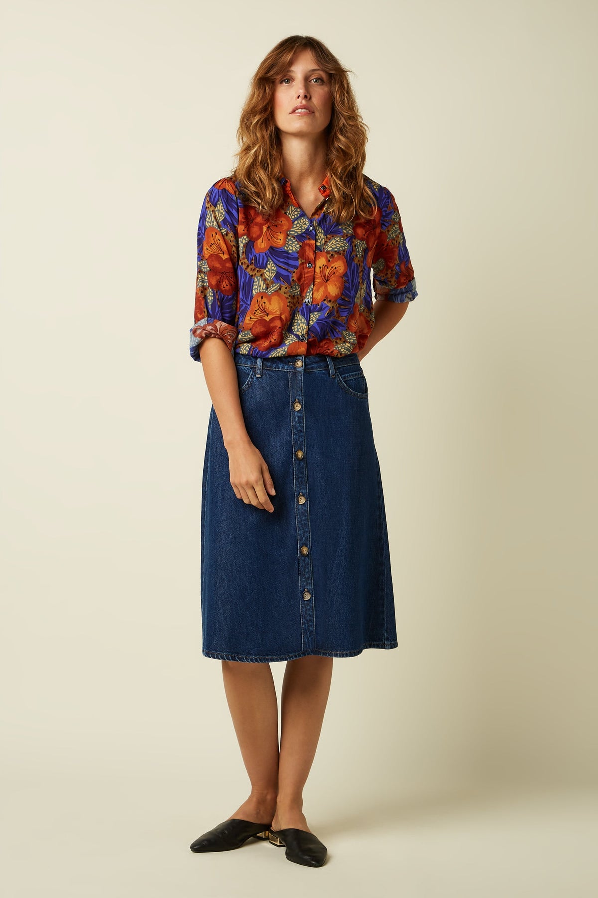 King Louie - Karen Blouse Maui - Summer Fig