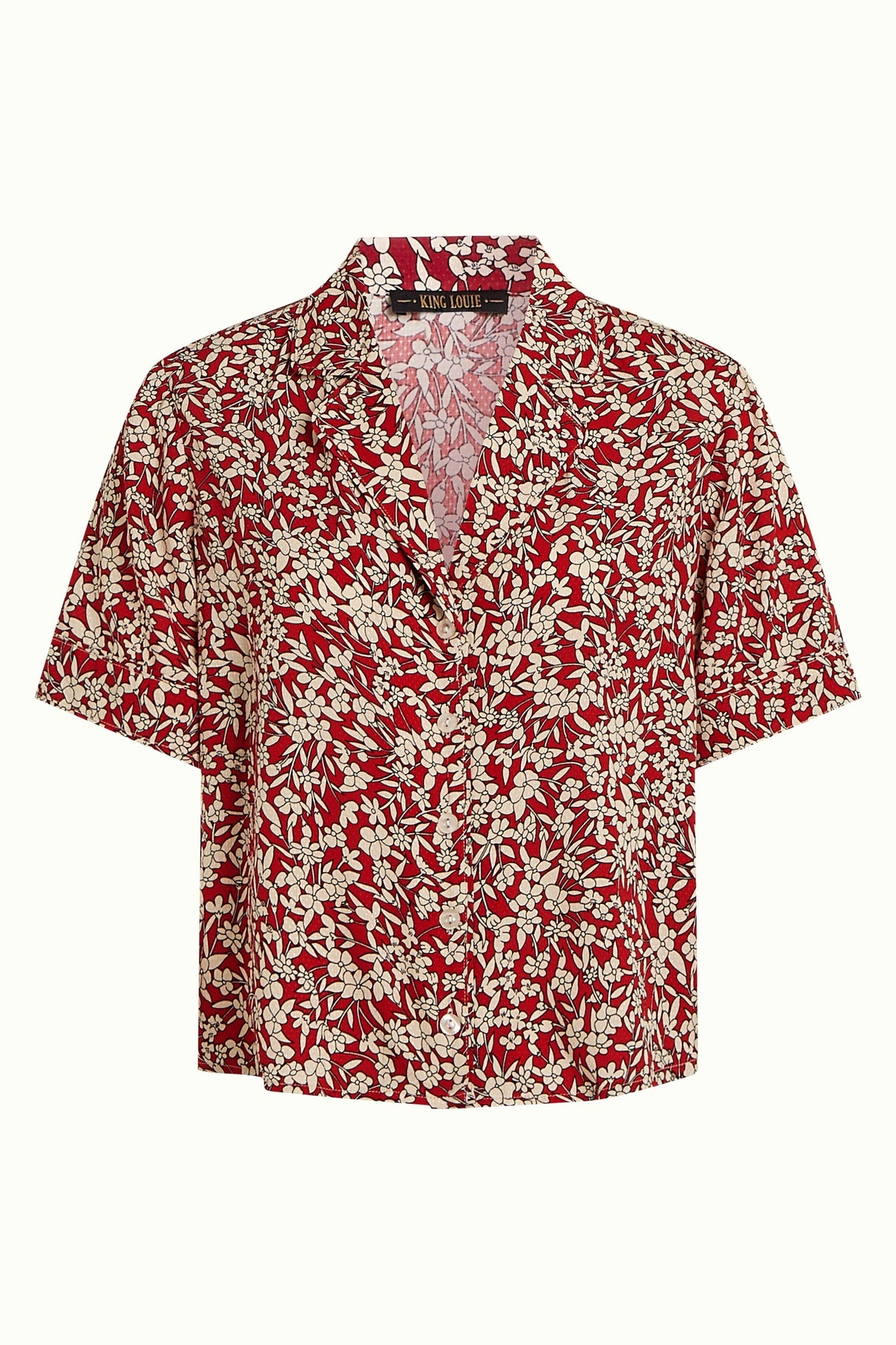 King Louie - Elsie Blouse Paradise - Chili Red