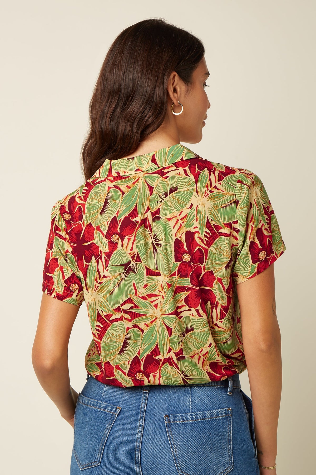 King Louie - Bella Blouse Rico - Fire Red
