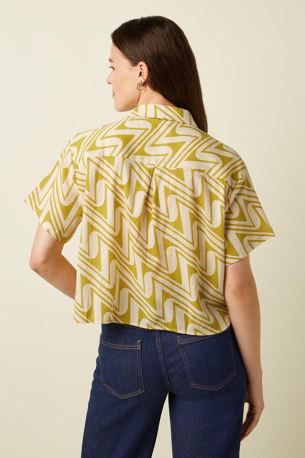 King Louie - Evelina Blouse Laguna Woven - Spring Yellow