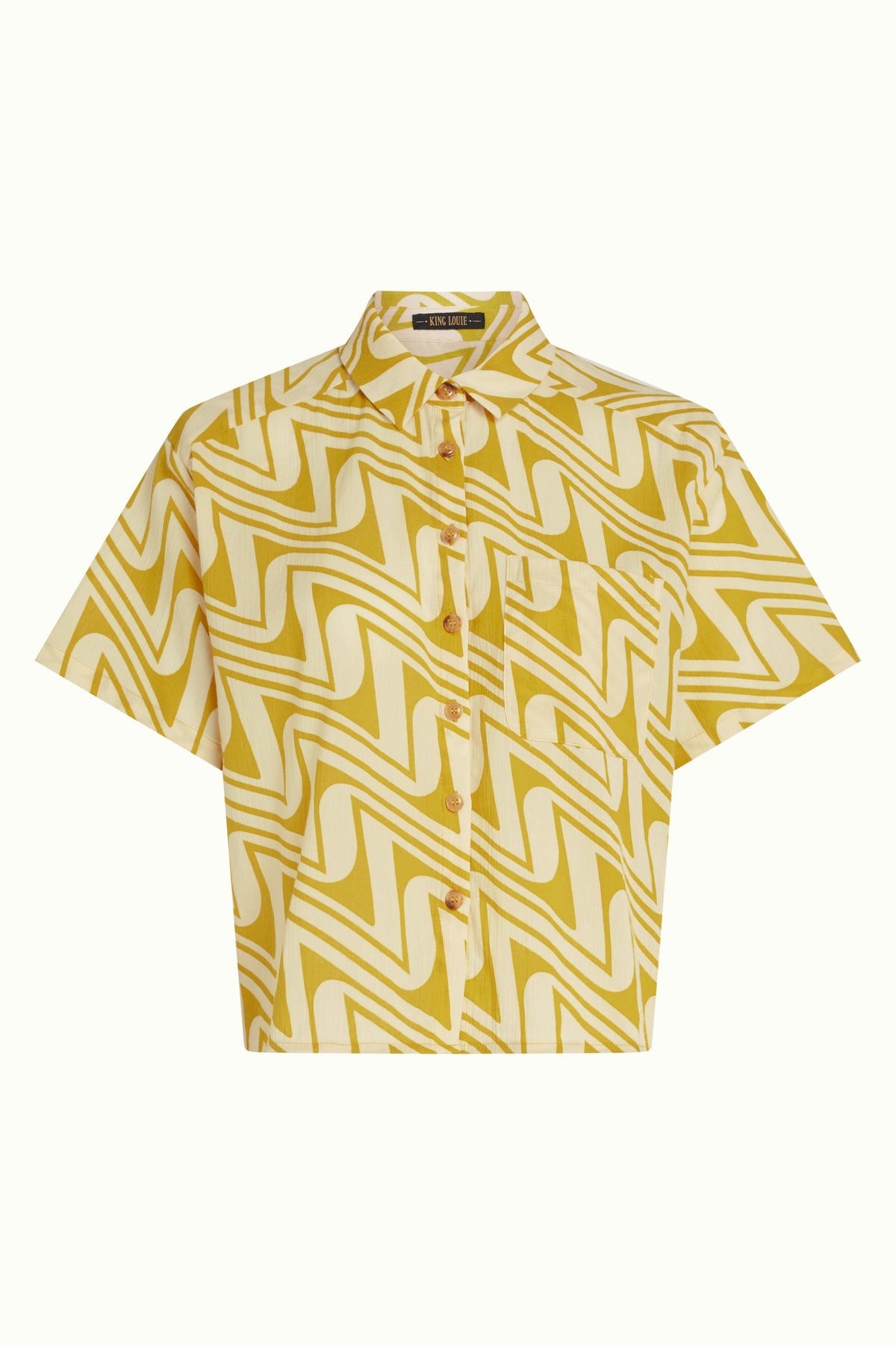 King Louie - Evelina Blouse Laguna Woven - Spring Yellow