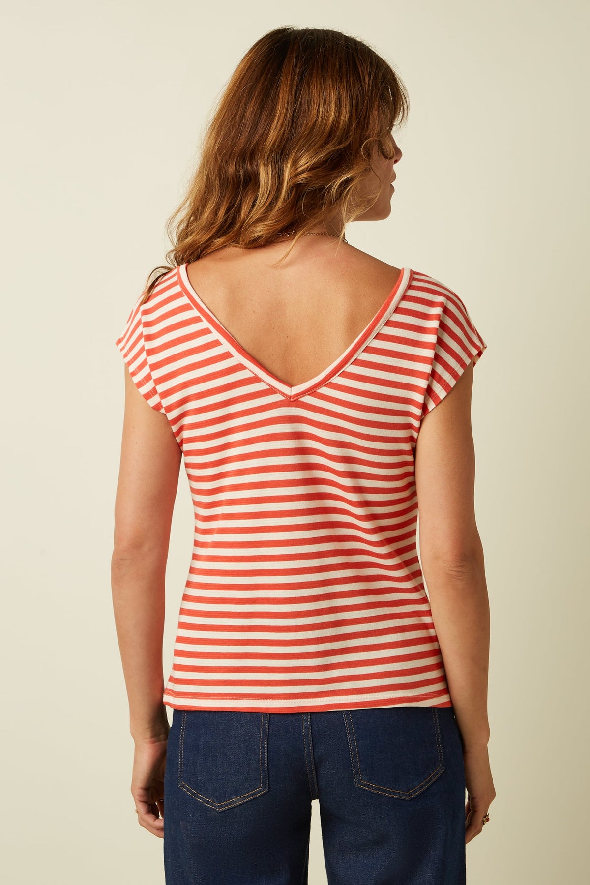 King Louie - Double V Top Chopito Stripe - Summer Fig