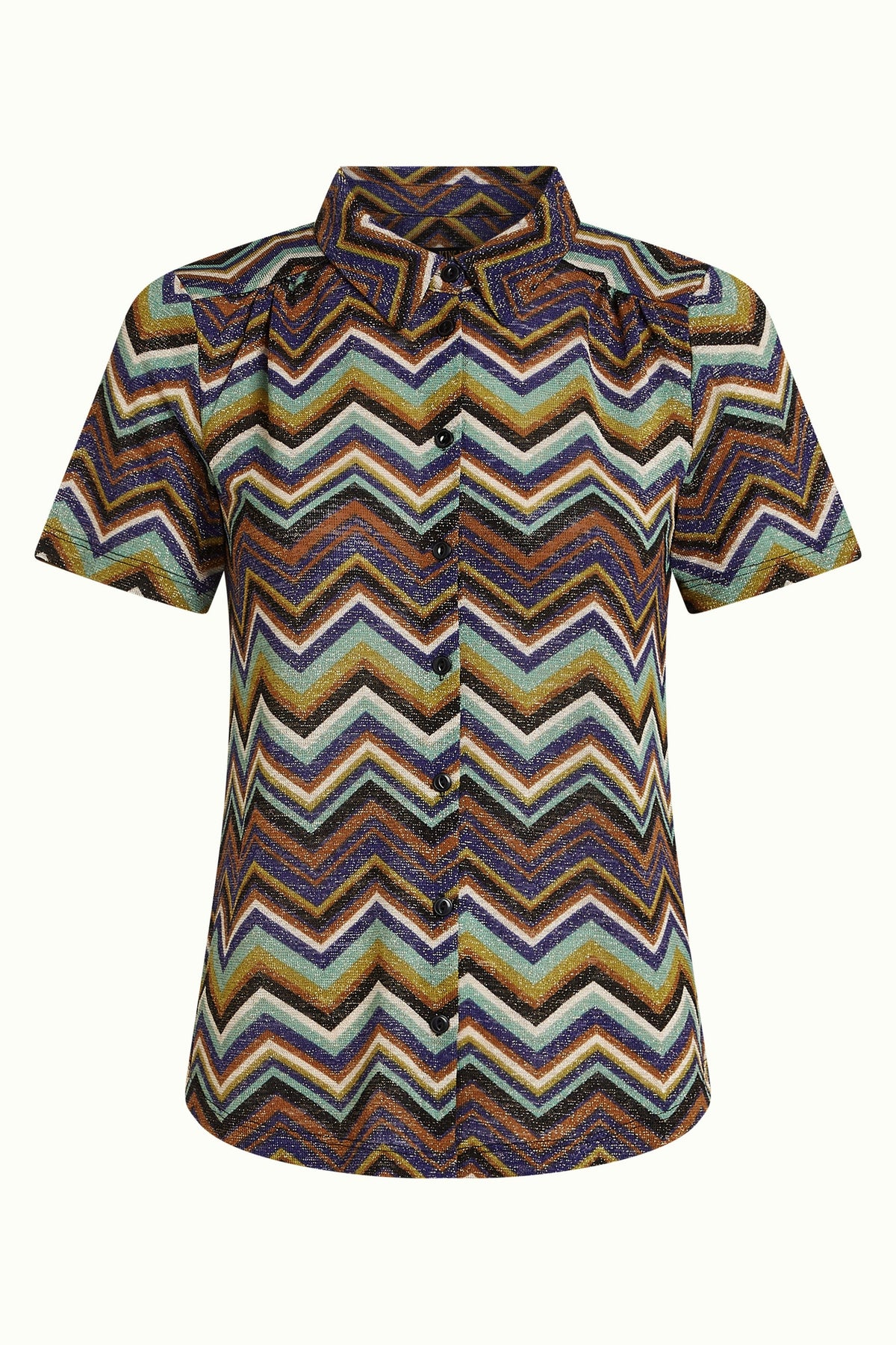King Louie - Maisie Blouse Shio - Strong Blue