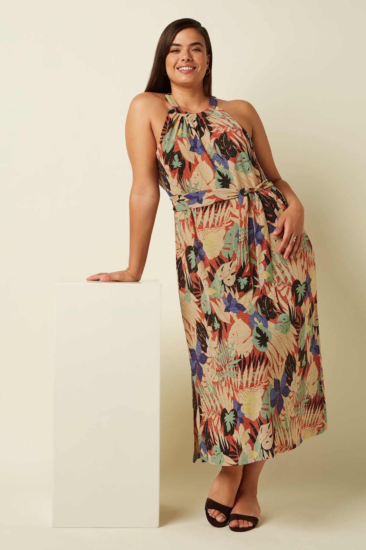 King Louie - Virna Dress Mola - Langoustino Orange