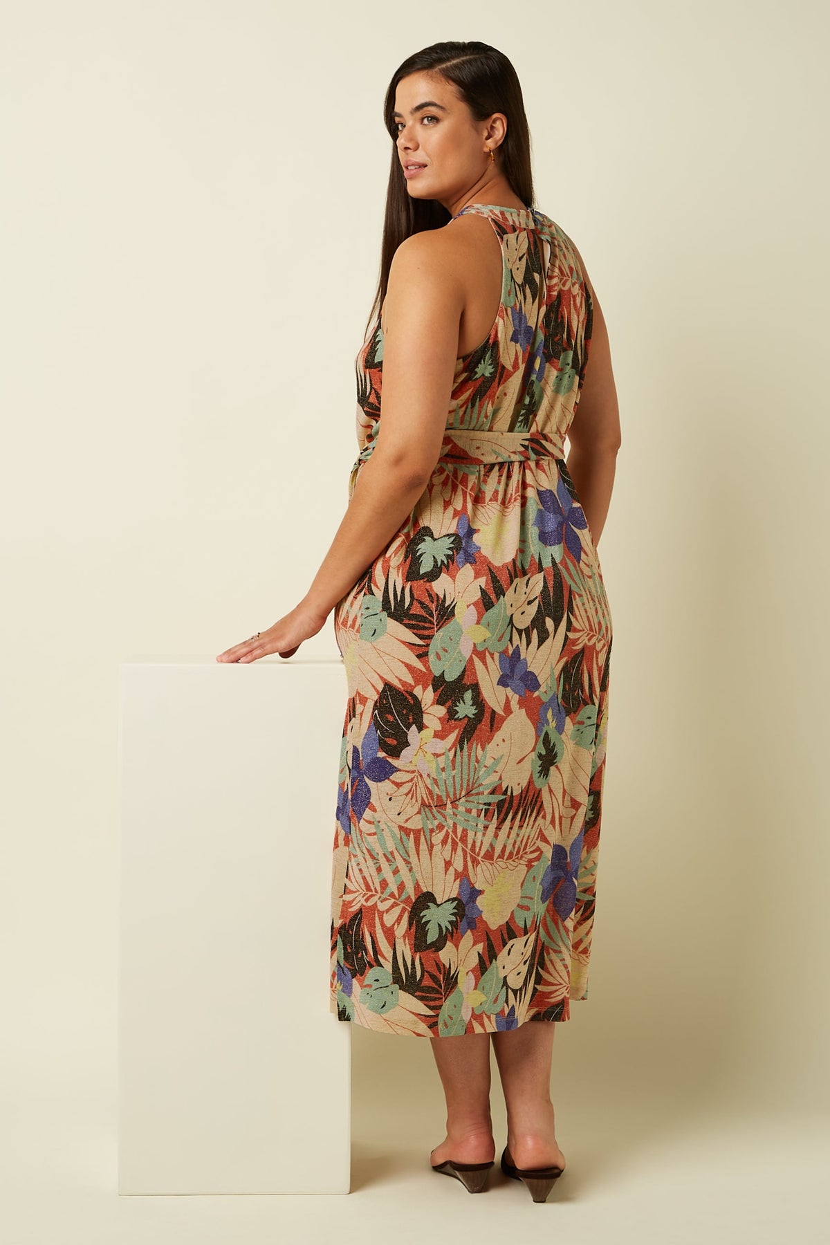 King Louie - Virna Dress Mola - Langoustino Orange