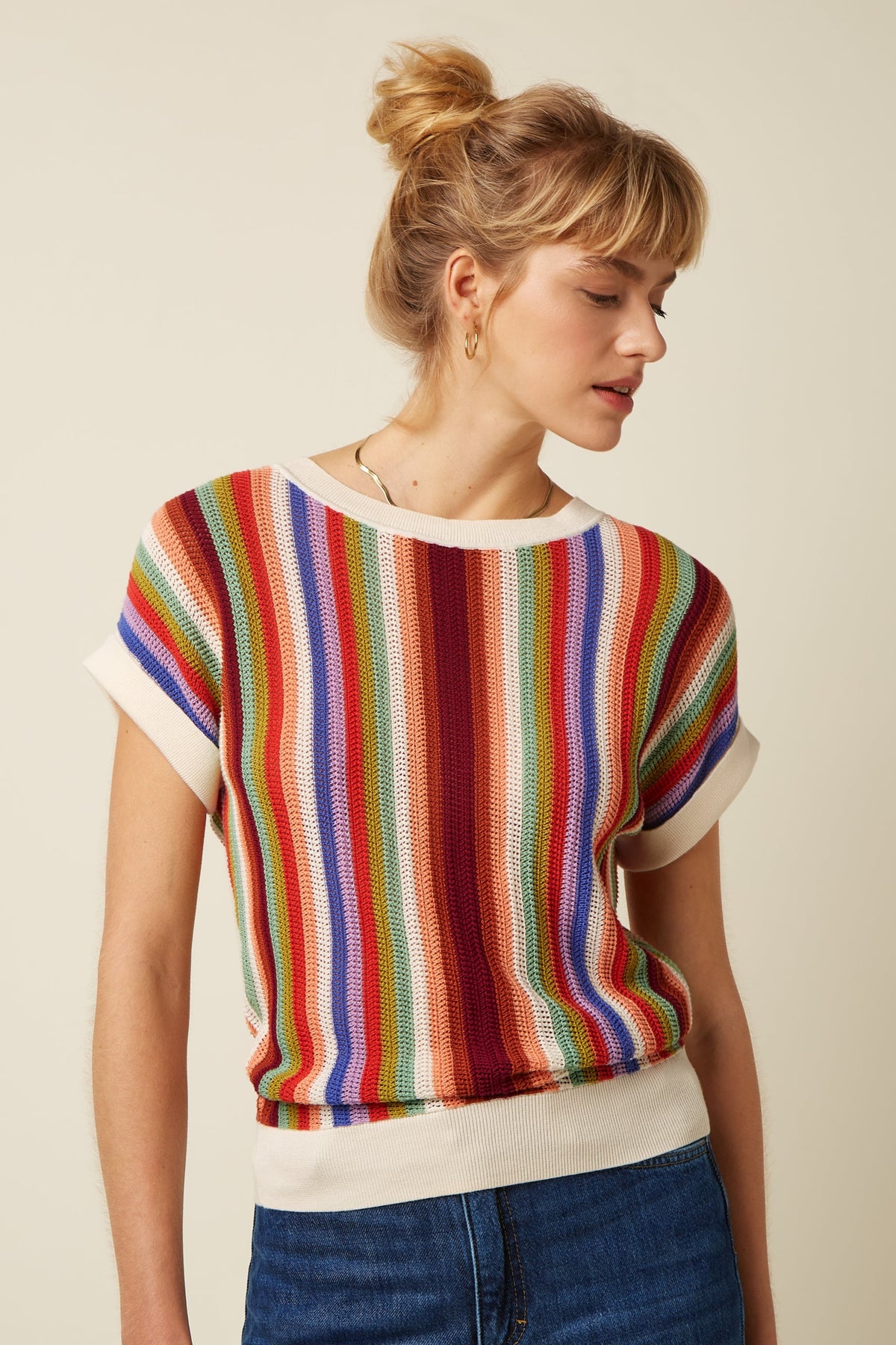 King Louie - Boatneck Top Molo - Multi Colour
