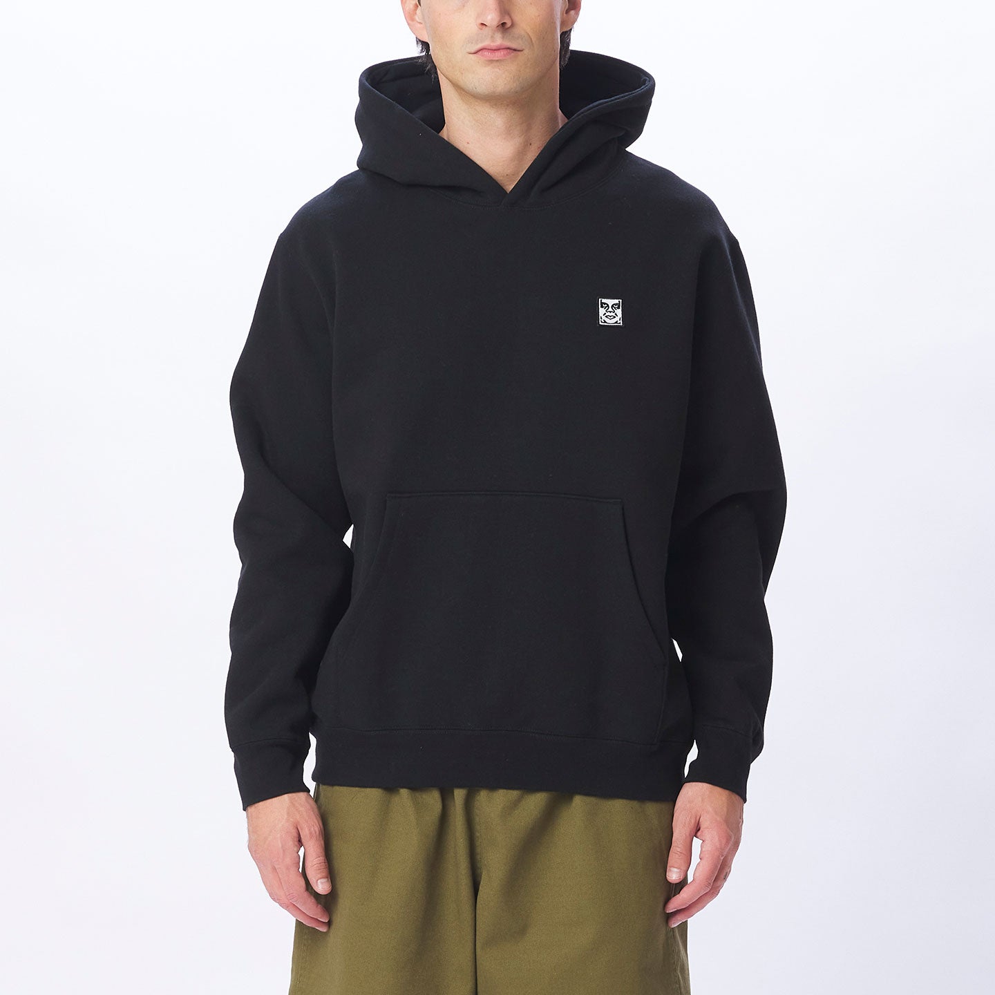 Obey - Icon Patch Extra Heavy Hoodie - Black