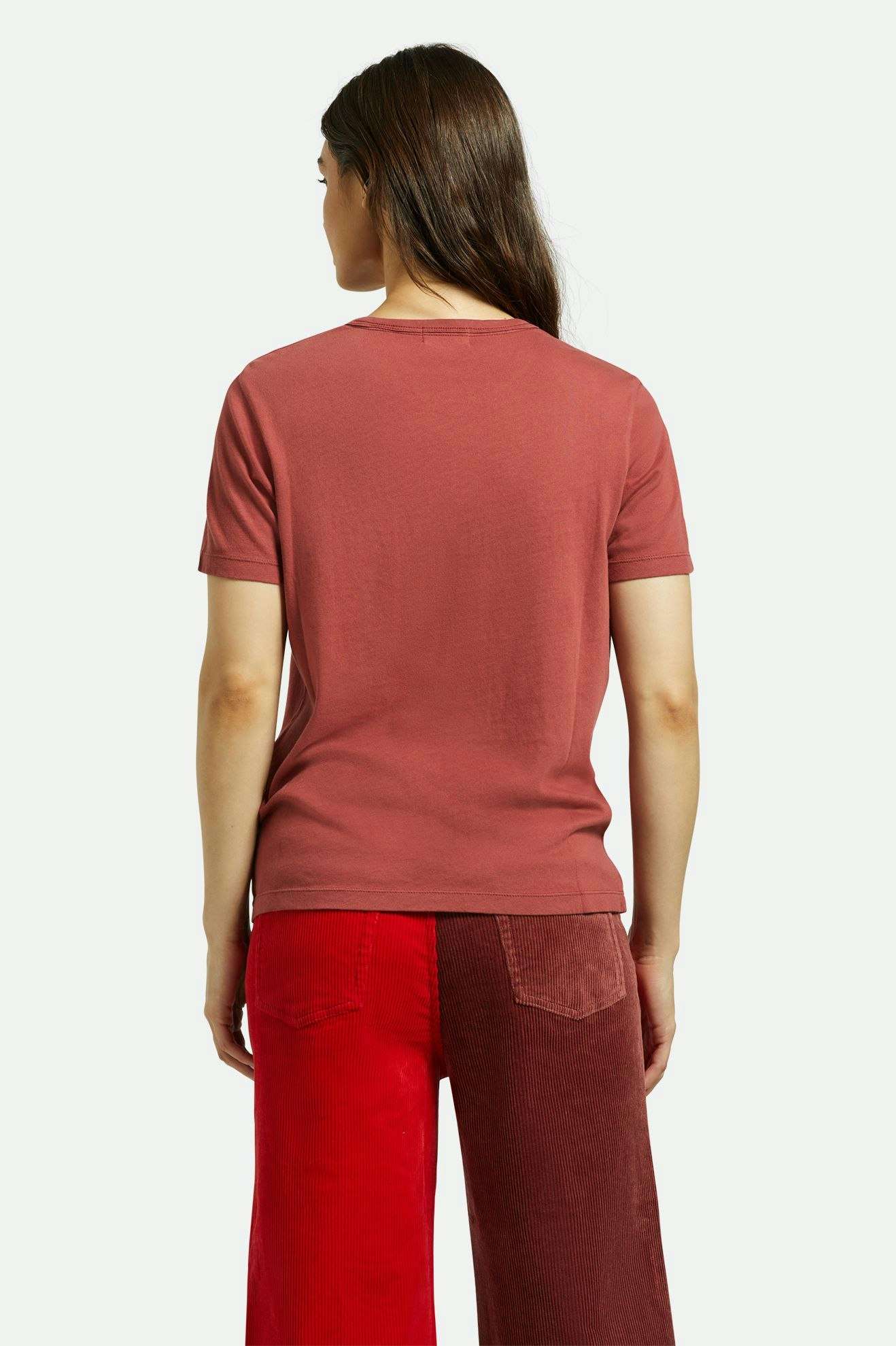 Brixton - Carefree Organic GD Perfect Pocket Tee - Cowhide