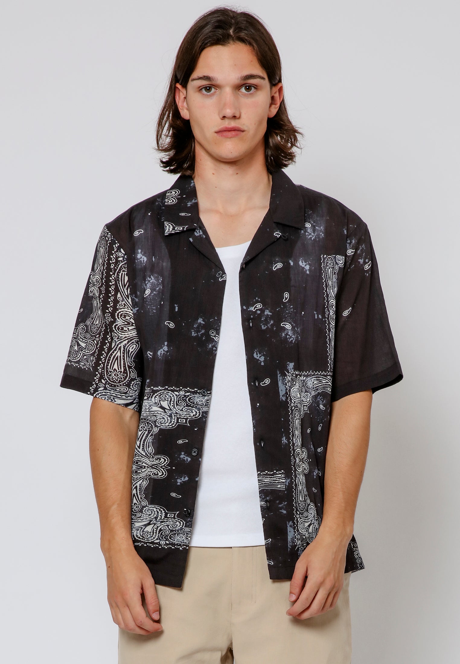 Religion - Paisley Work SS Shirt - Black