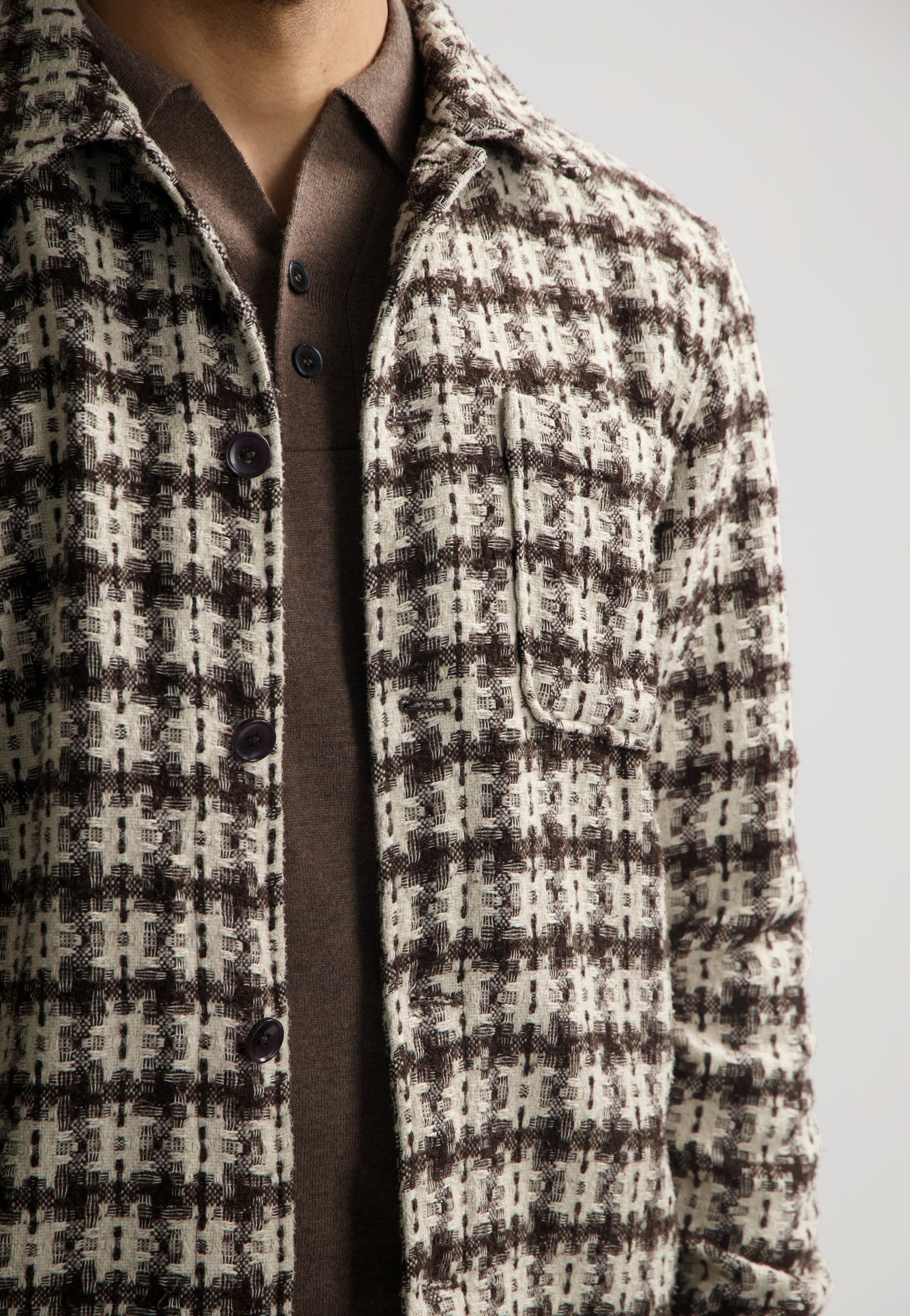 Dstrezzed - Lino Overshirt - Dark Brown