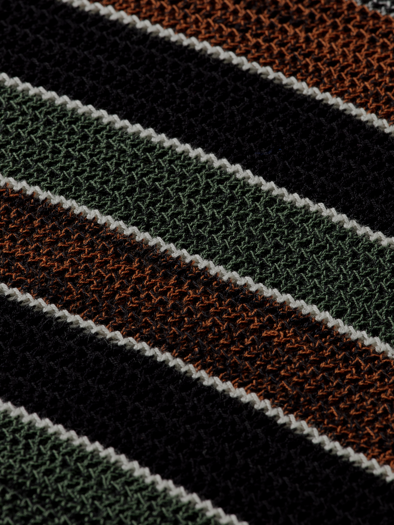 Scotch & Soda - Structure Knitted Polo - Multi Stripe