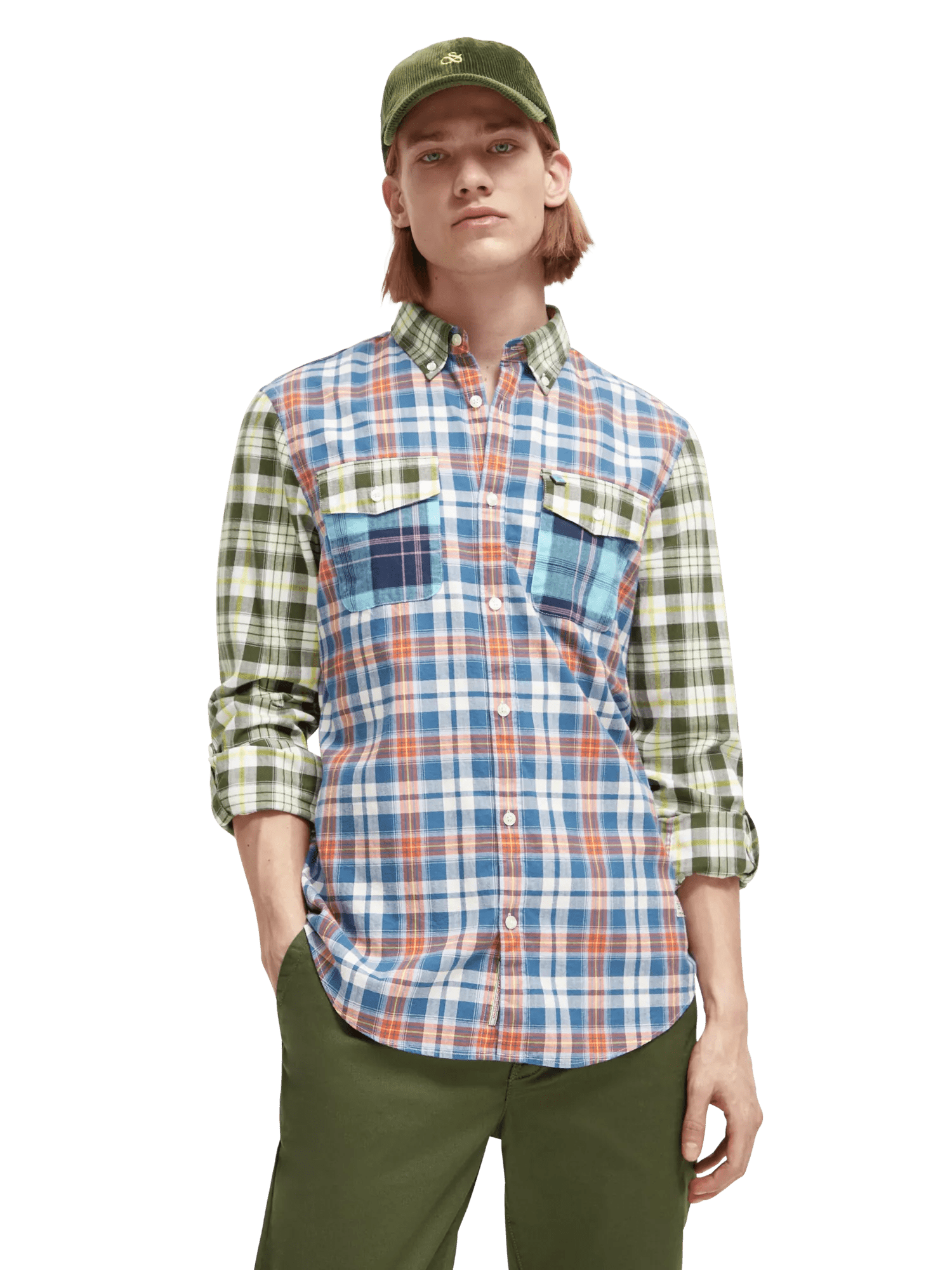 Scotch & Soda - Lightweight Check Flannel Shirt - Multi Check