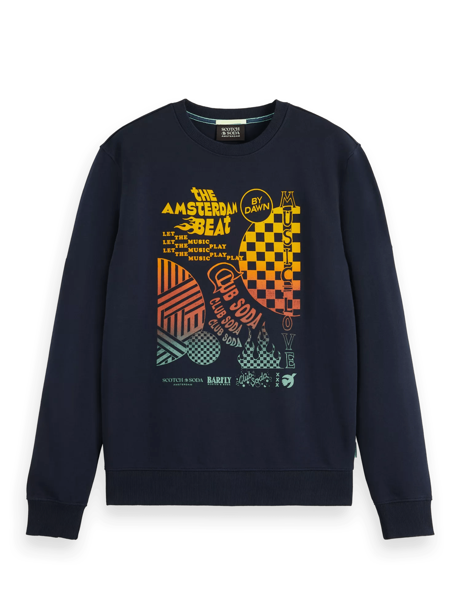 Scotch & Soda - Regular Fit Graphic Sweatshirt - Night