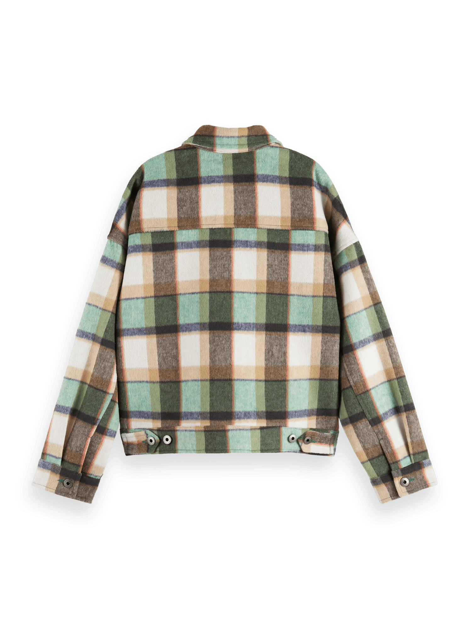 Maison Scotch - Wool-Blended Checked Jacket - Frozen Mint Check