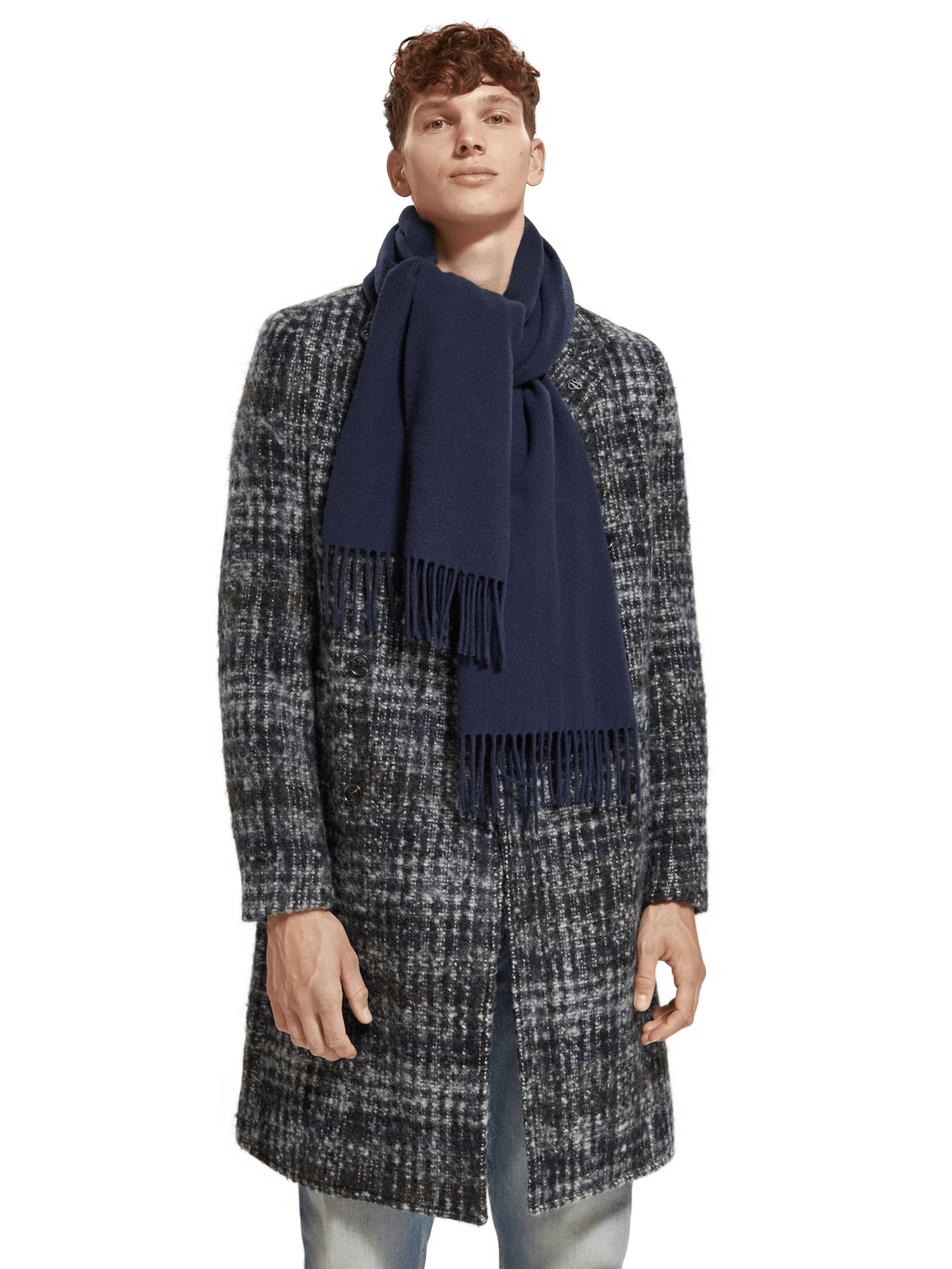 Scotch & Soda - Unisex Virgin Wool Scarf - Night