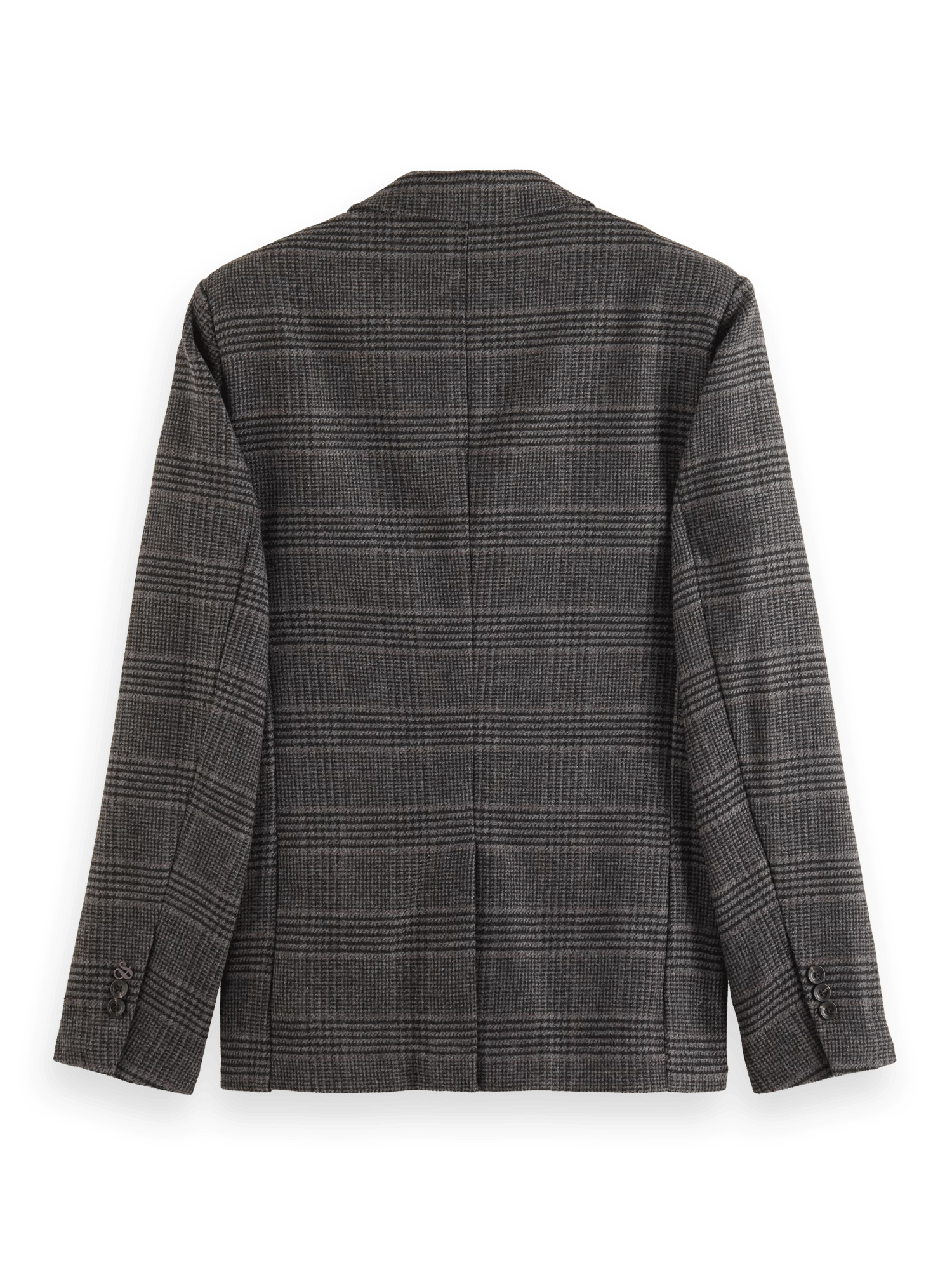 Scotch & Soda - Single-Breasted Wool-Blend Blazer - Black Grey Check