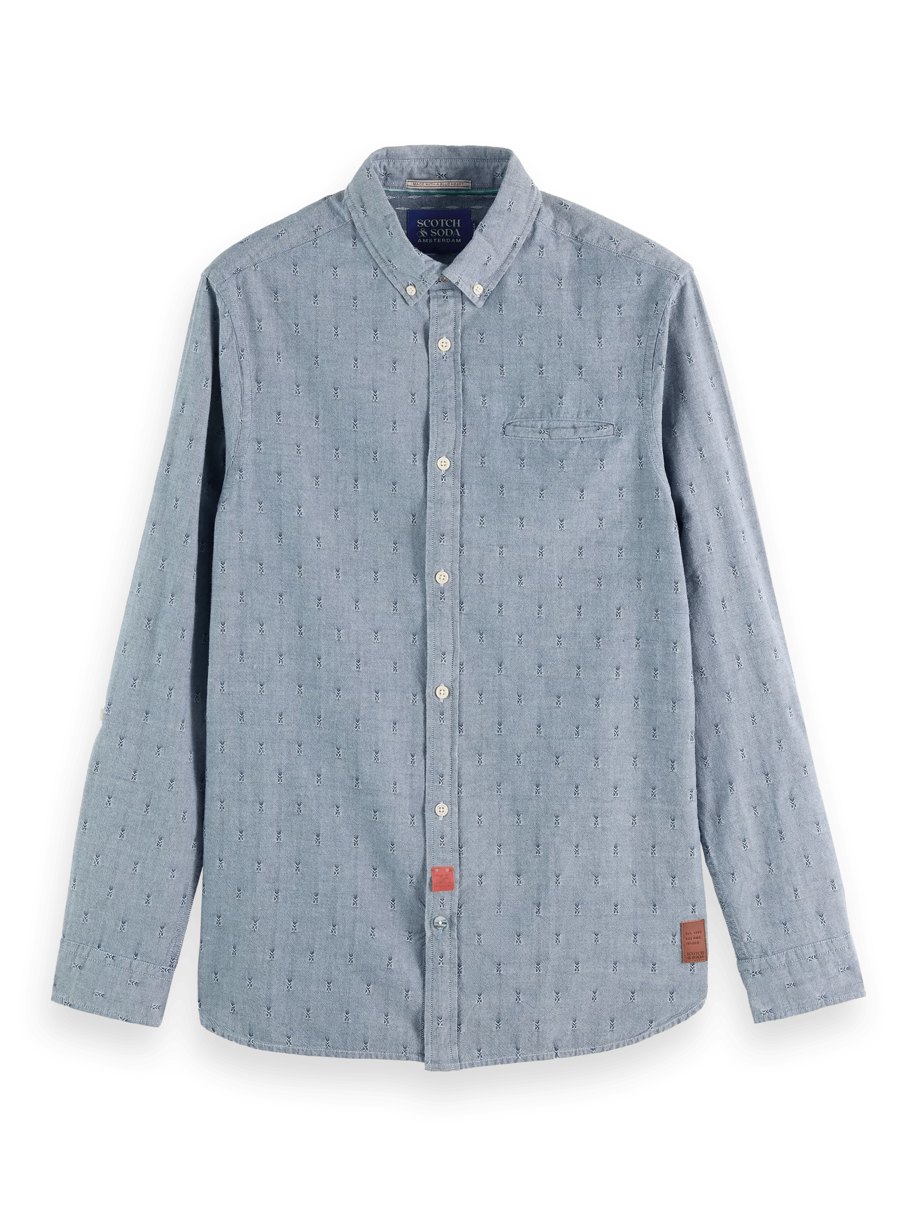 Scotch & Soda - Buttoned Sleeve Adjustment Shirt - Indigo