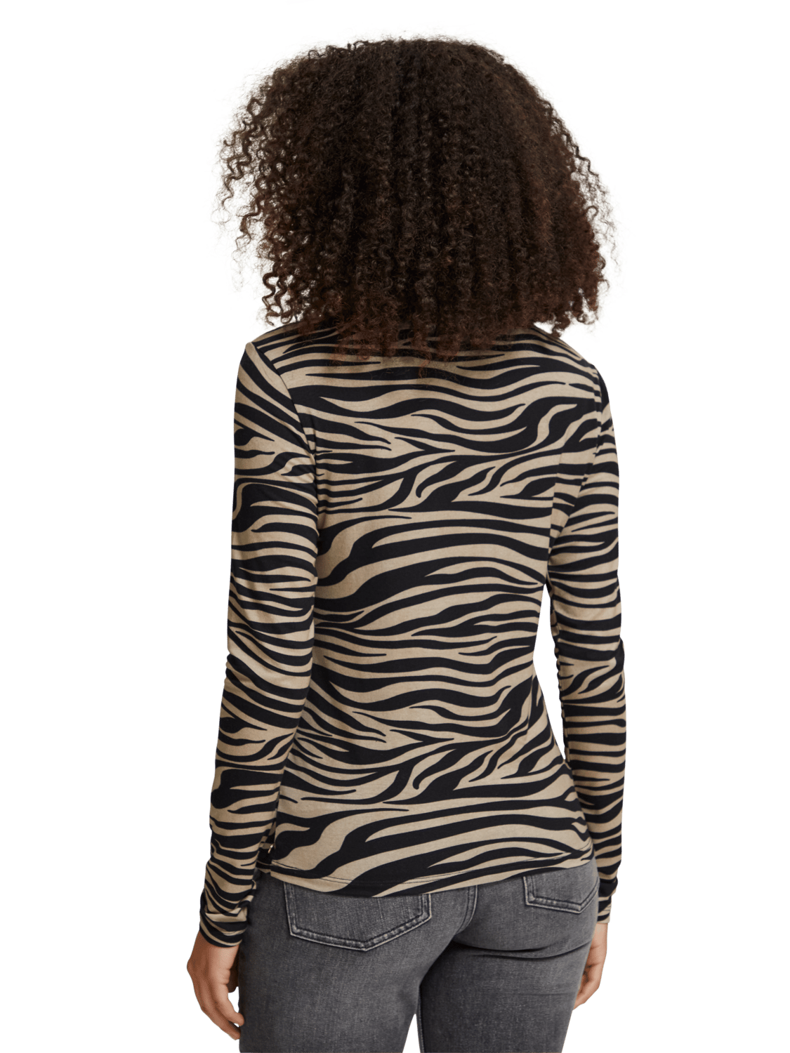 Maison Scotch - All Over Printed LS Tee - Tiger