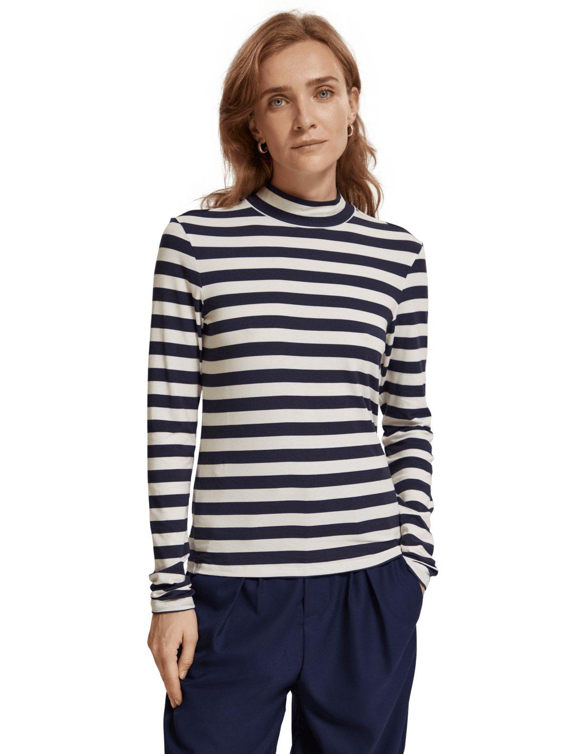 Maison Scotch - All Over Printed LS Tee - Breton Stripe