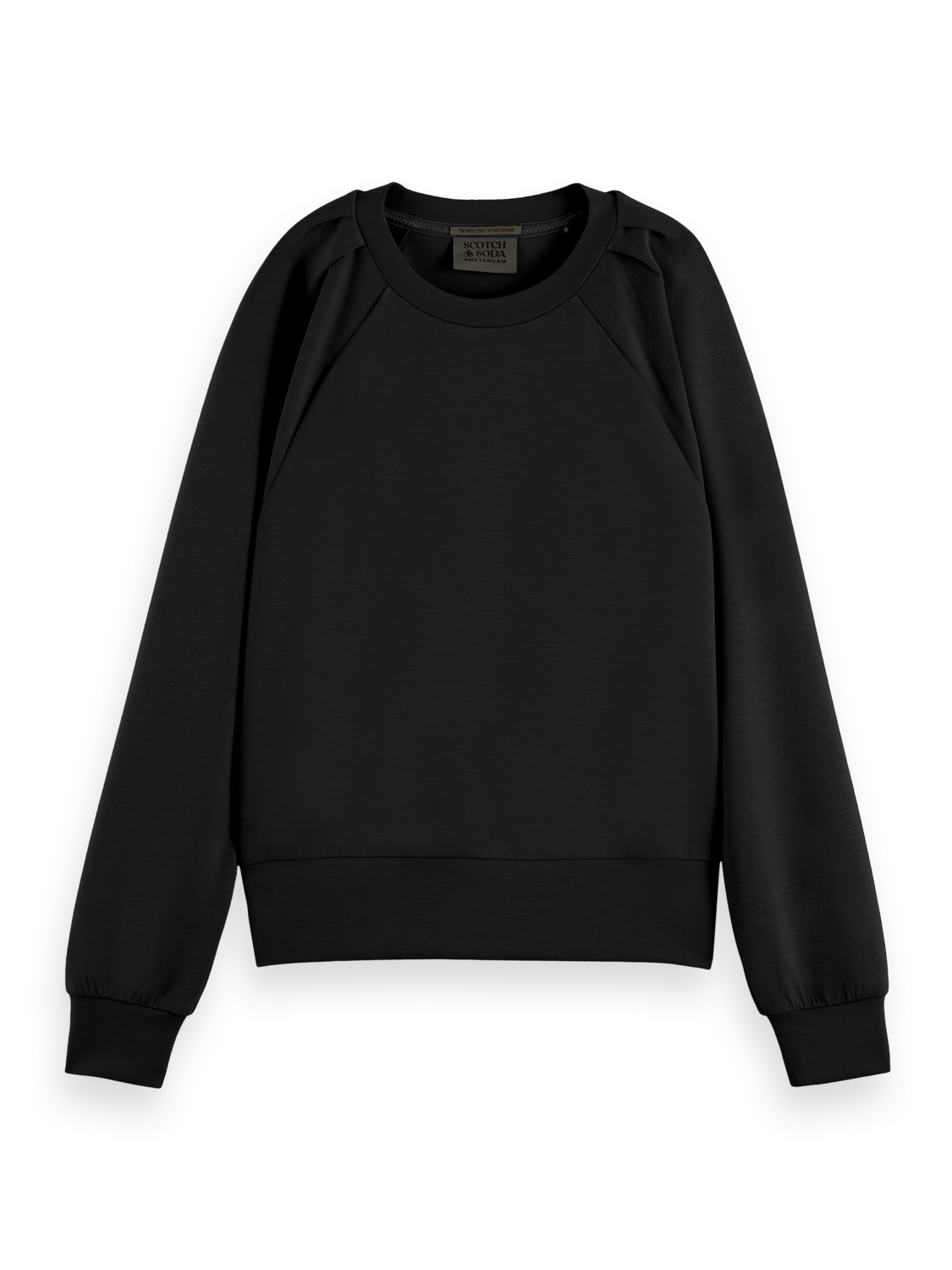 Maison Scotch - Pleated Shoulder Sweatshirt - Black