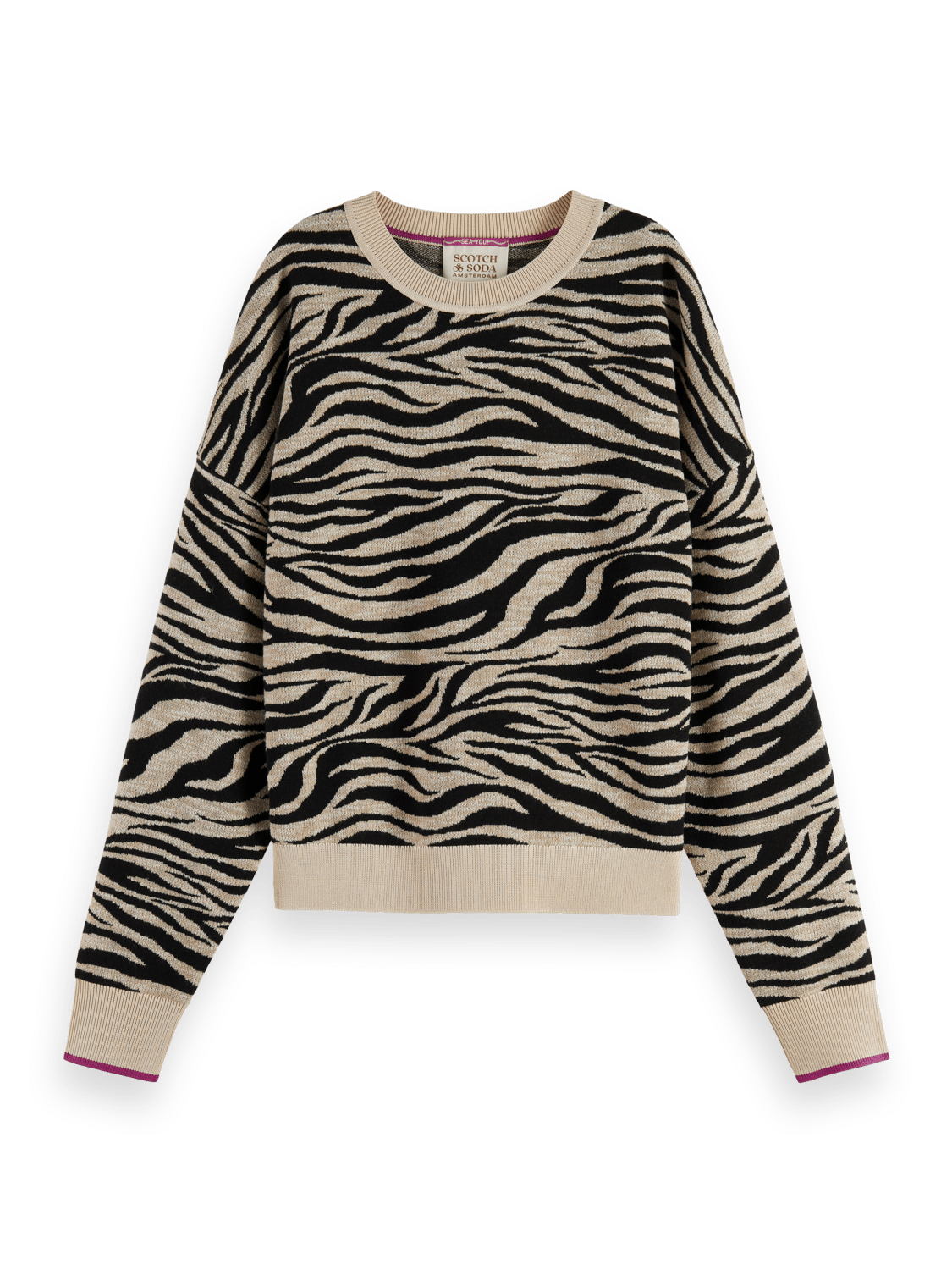 Maison Scotch - Tiger Jacquard Pullover - Tiger Jacquard