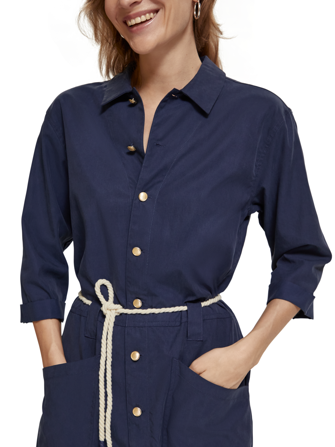 Maison Scotch - Utility Jumpsuit - Navy Blue