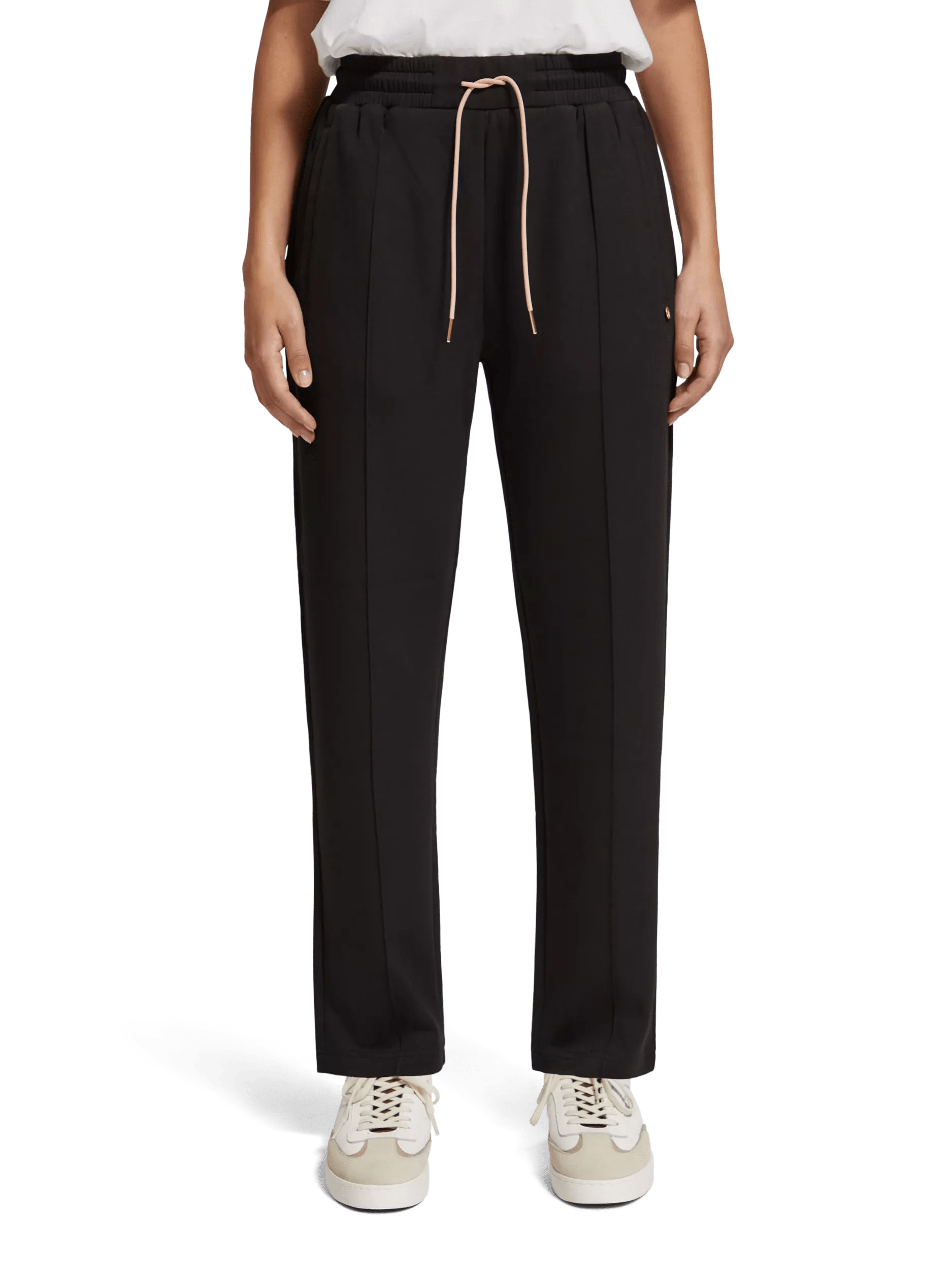 Maison Scotch - Pleated Straight Leg Jogger - Black