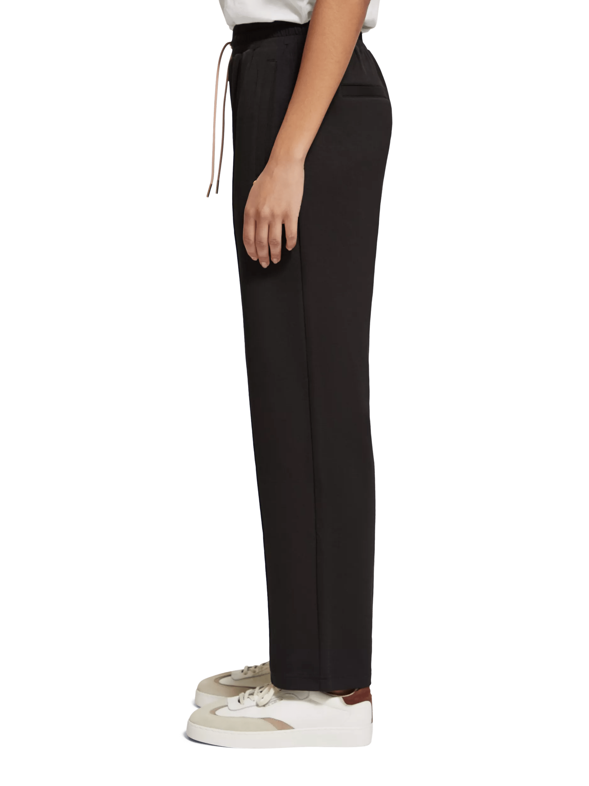 Maison Scotch - Pleated Straight Leg Jogger - Black