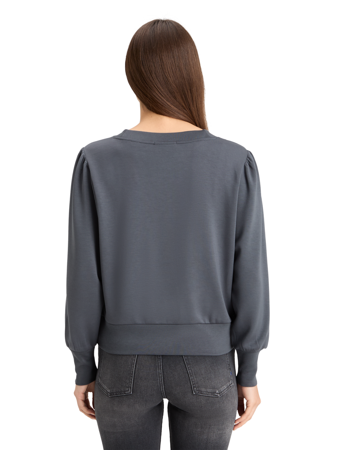 Maison Scotch - Ruched Yoke Seam Modal Sweatshirt - Antra