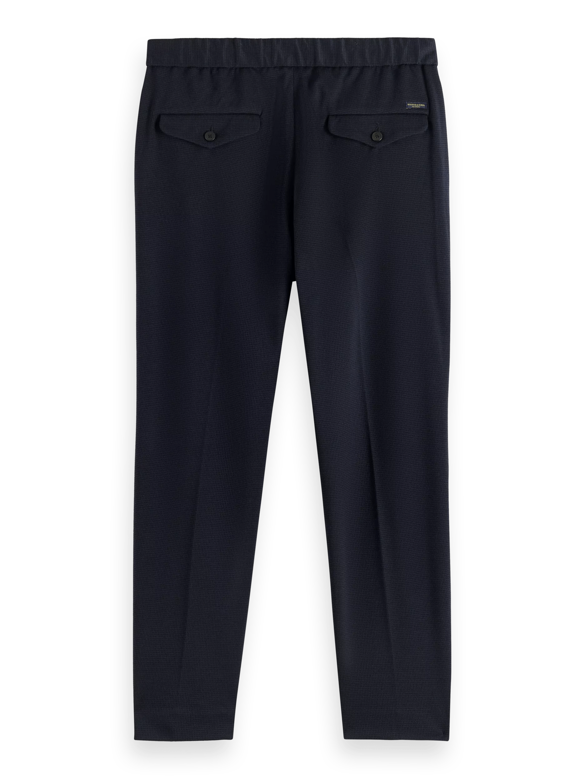 Scotch & Soda - The Finch Regular Tapered Jogger - Navy Mini Check