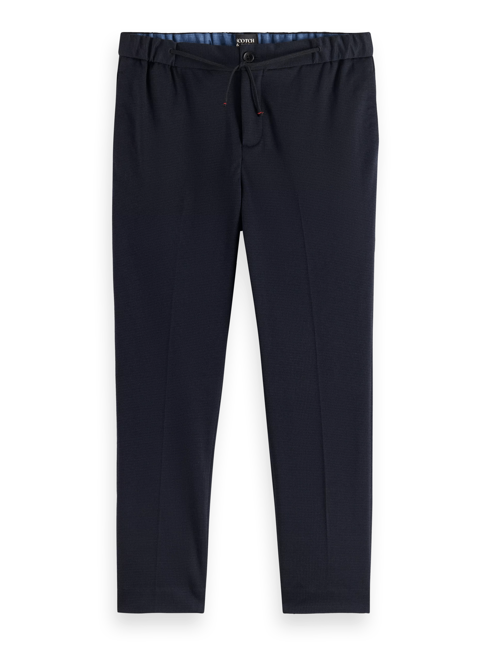 Scotch & Soda - The Finch Regular Tapered Jogger - Navy Mini Check