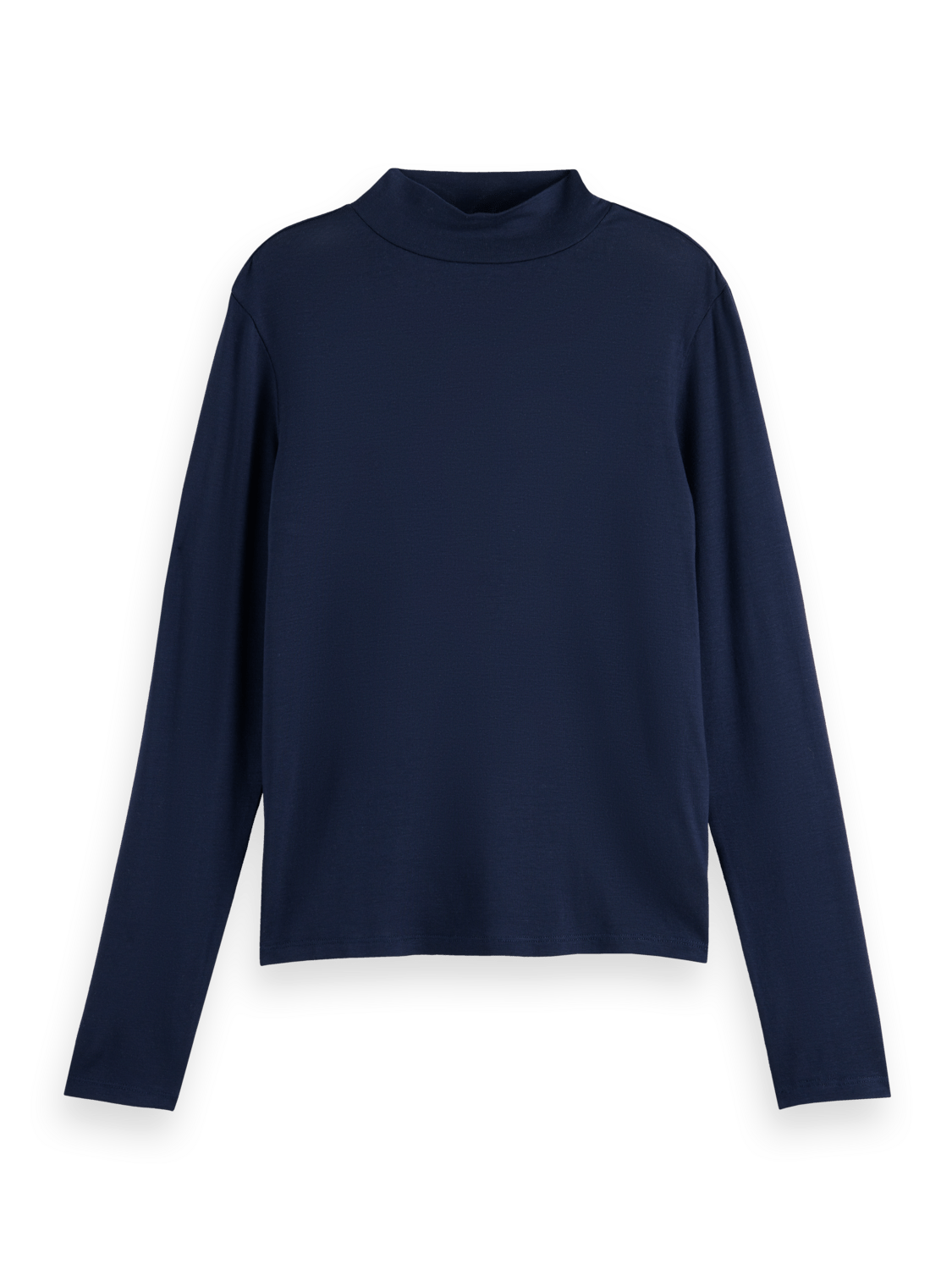 Maison Scotch - Mock Neck LS Top - Night