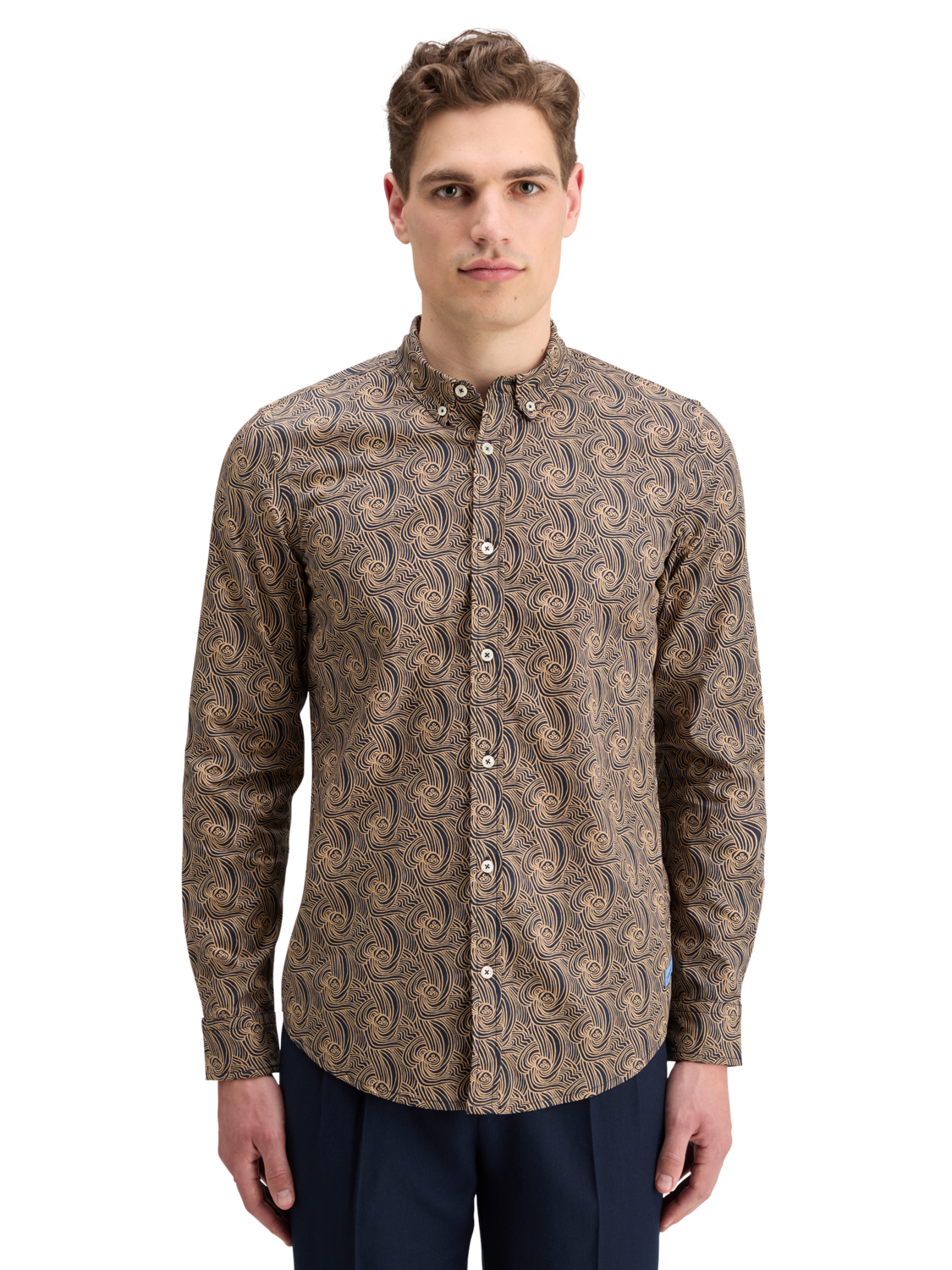 Scotch & Soda - Ditsy All Over Print Shirt - Wave AOP