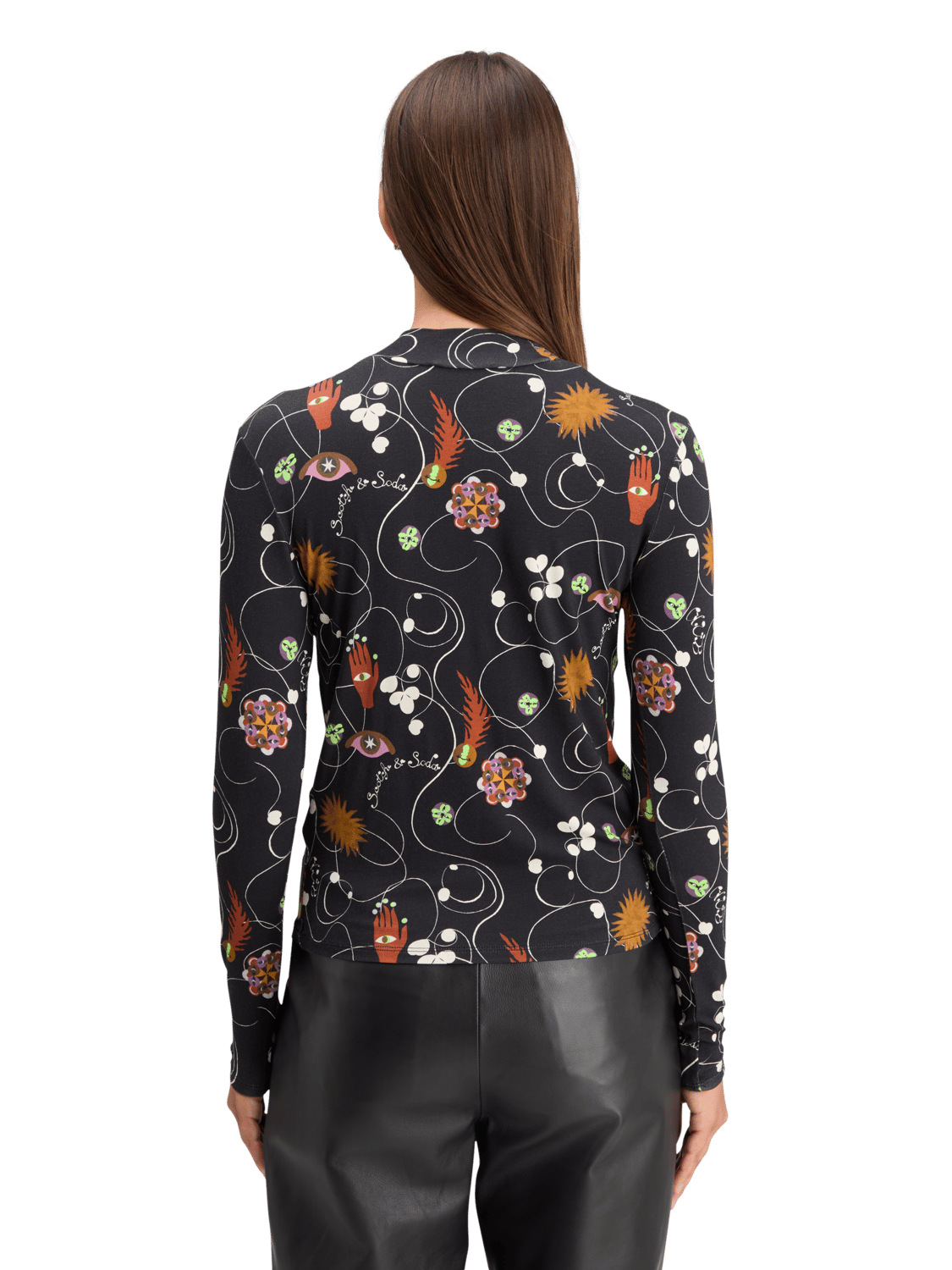 Maison Scotch - All Over Printed LS Tee - Free Mind