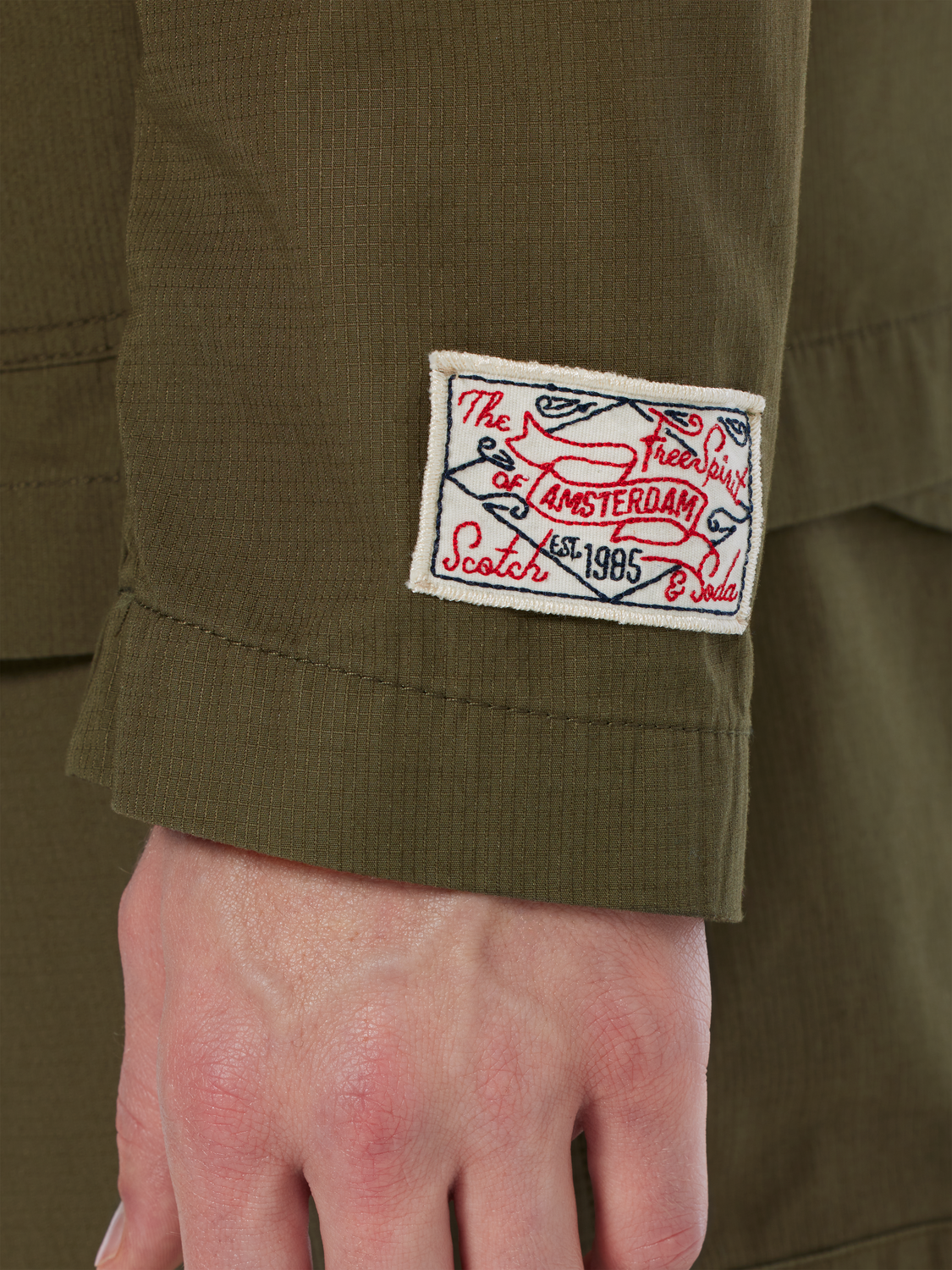 Scotch & Soda - Unconstructed Cotton-Ripstop Military Blazer - Classic Green
