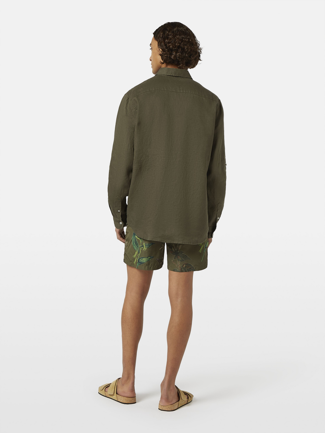 Scotch & Soda - Regular Fit Linen Shirt - Classic Green