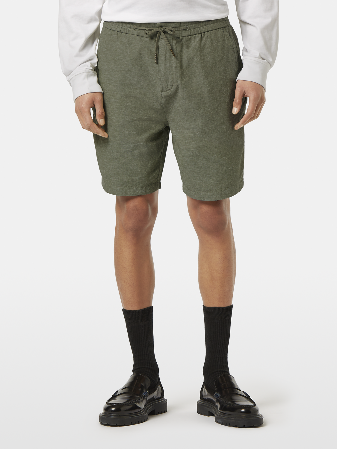Scotch & Soda - Fave Cotton/Linen Short - Army