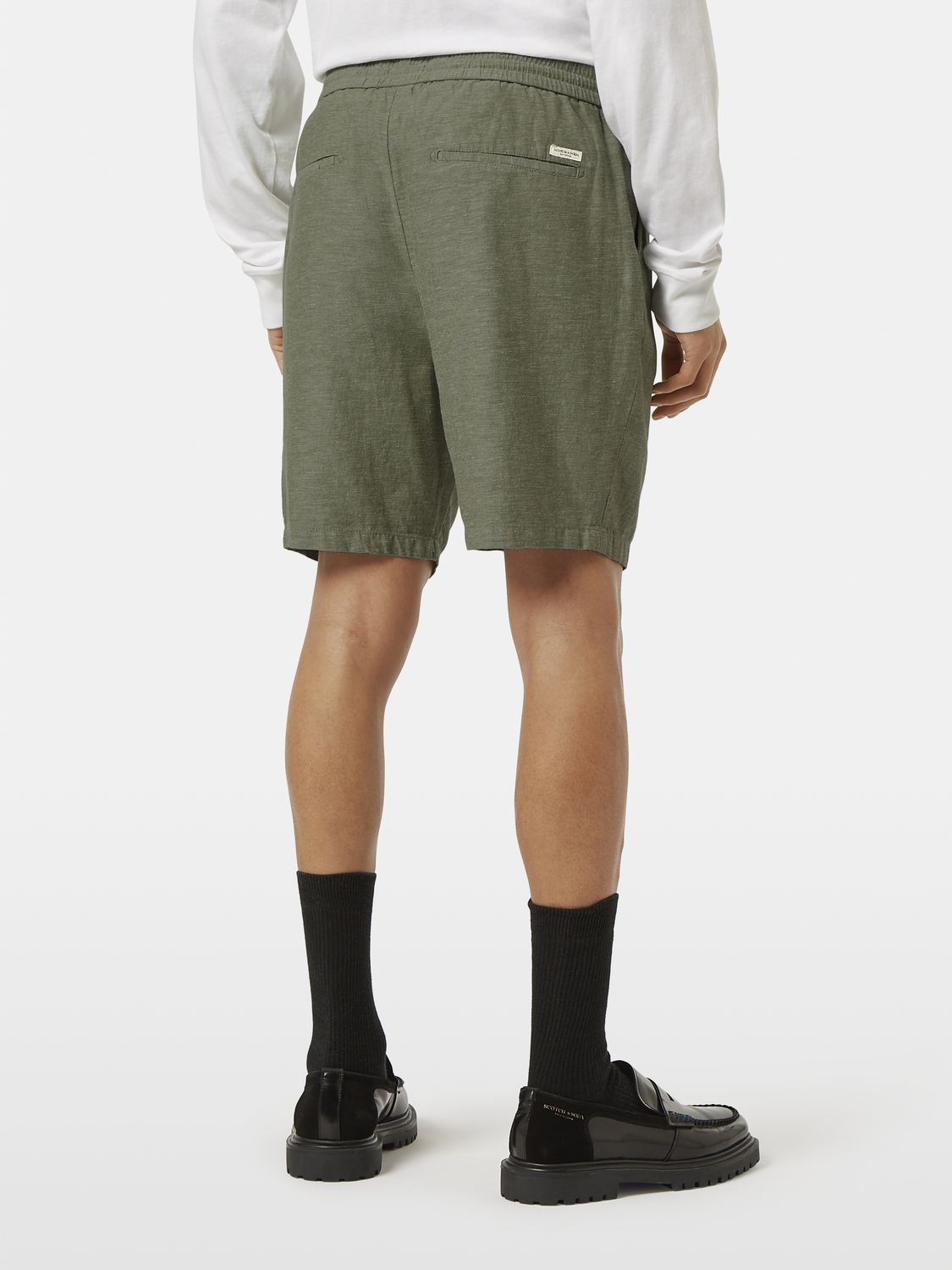 Scotch & Soda - Fave Cotton/Linen Short - Army