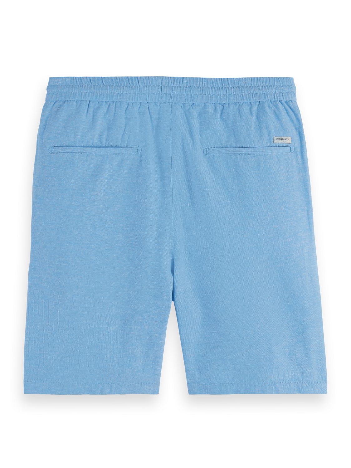Scotch & Soda - Fave Cotton/Linen Short - Aqua Blue
