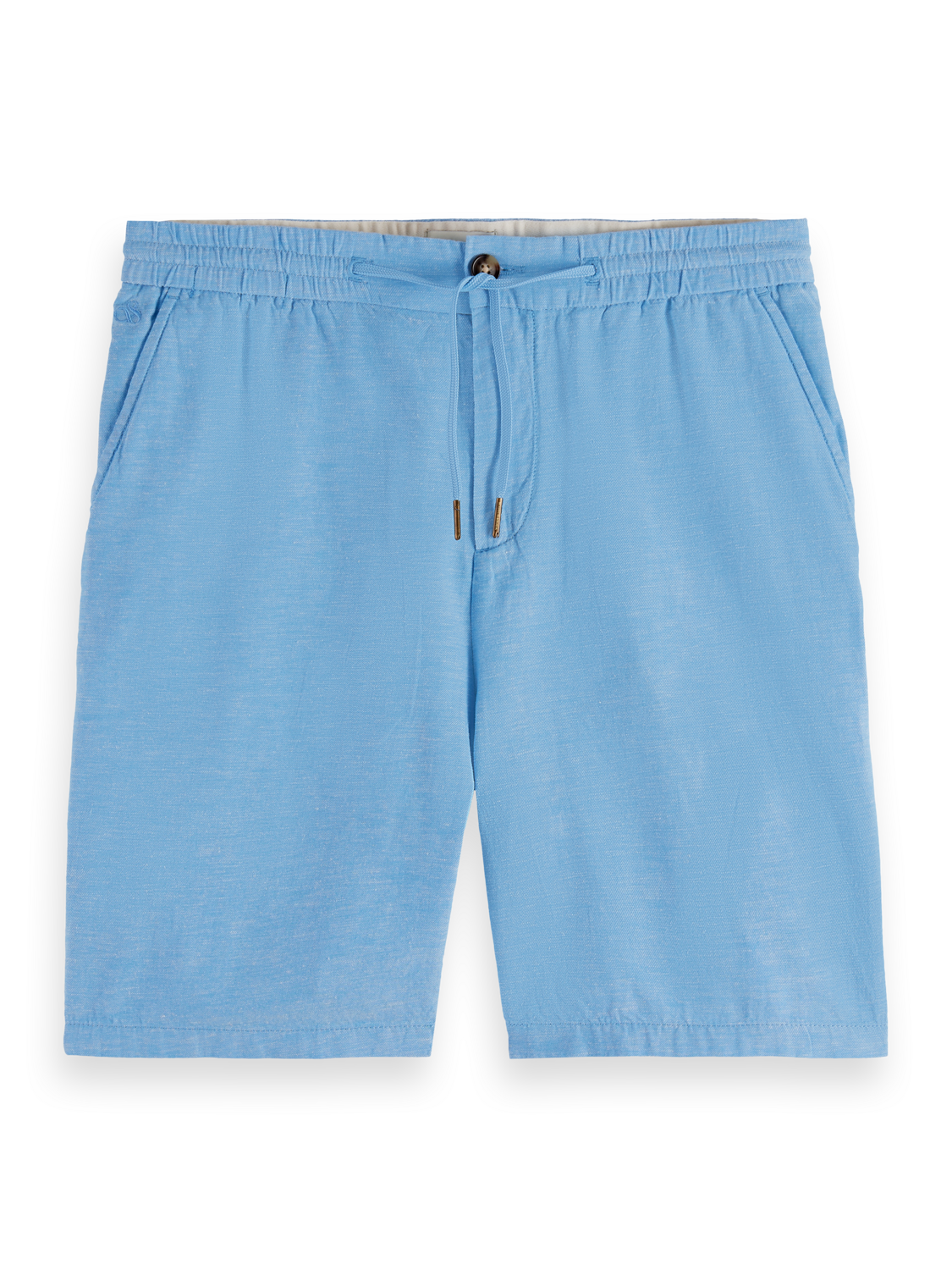 Scotch & Soda - Fave Cotton/Linen Short - Aqua Blue