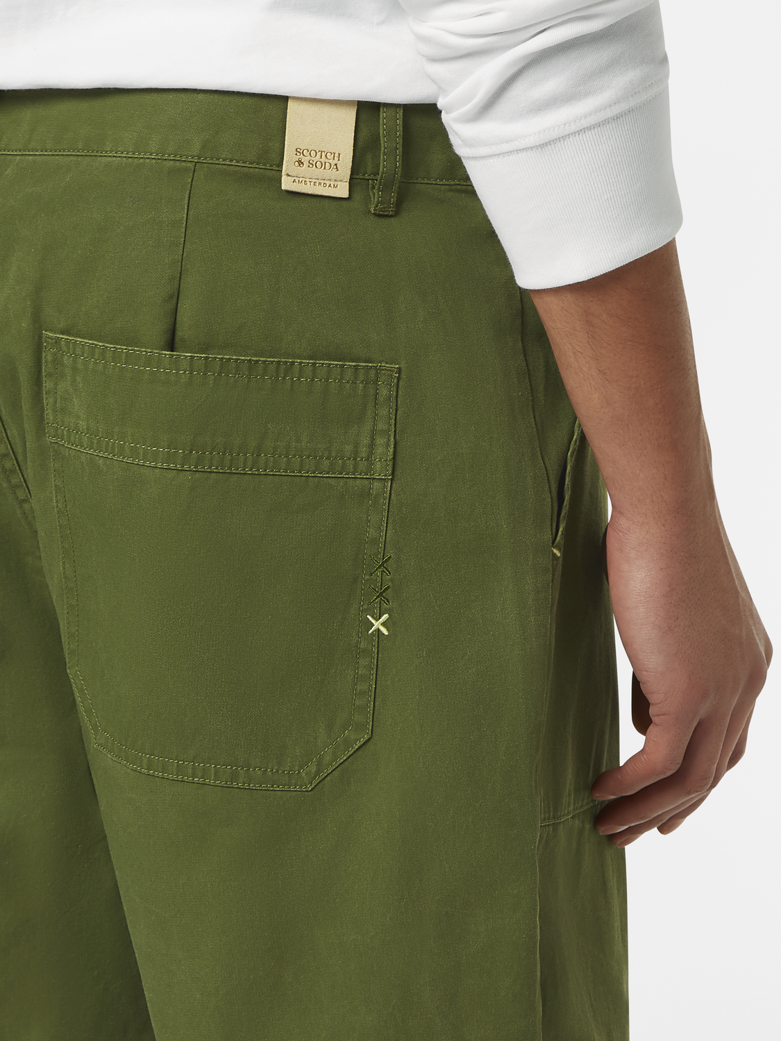 Scotch & Soda - Relaxed Carpenter Short - Washed Army